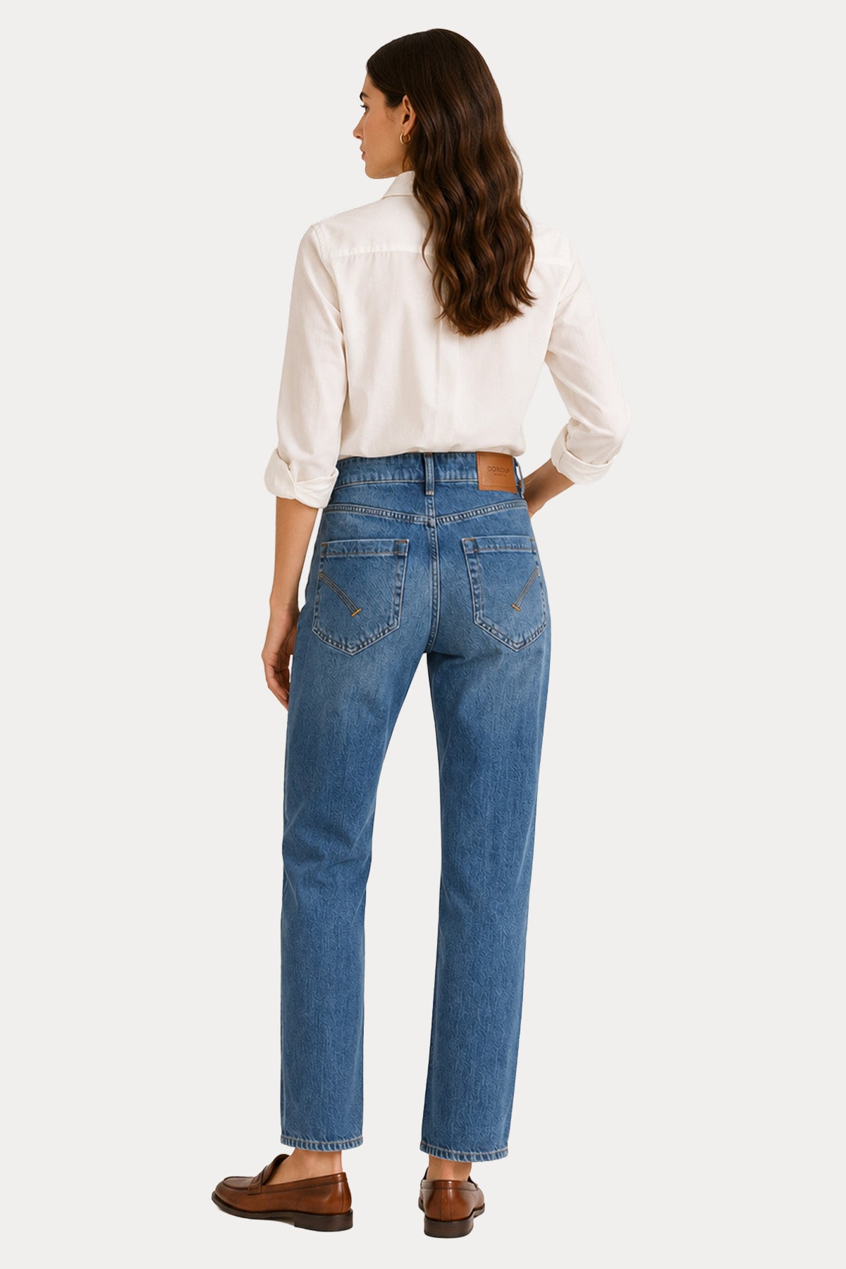 Dondup Koons Loose Fit Yıkamalı Jeans