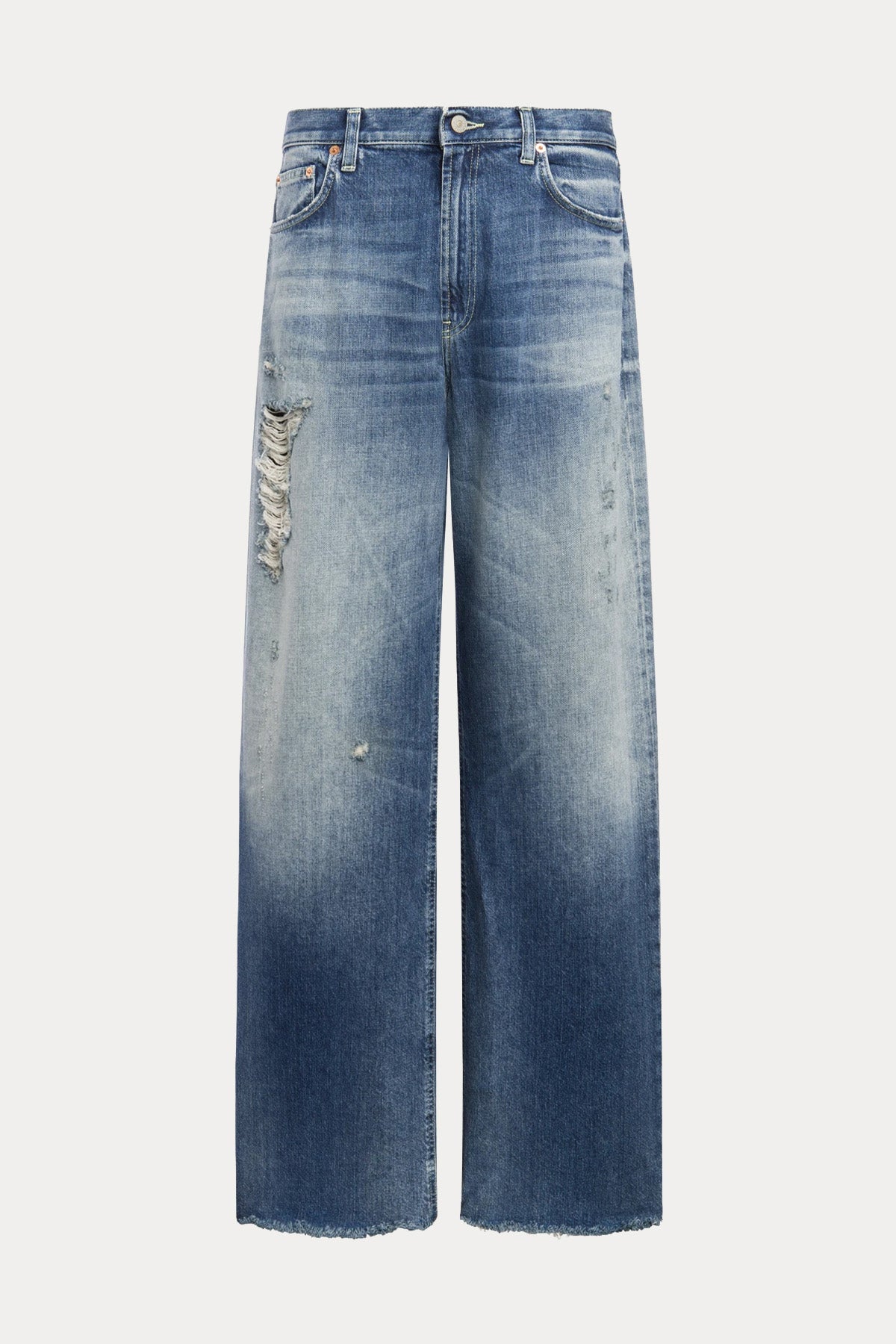 Dondup Francine Wide Leg Yıkamalı Jeans