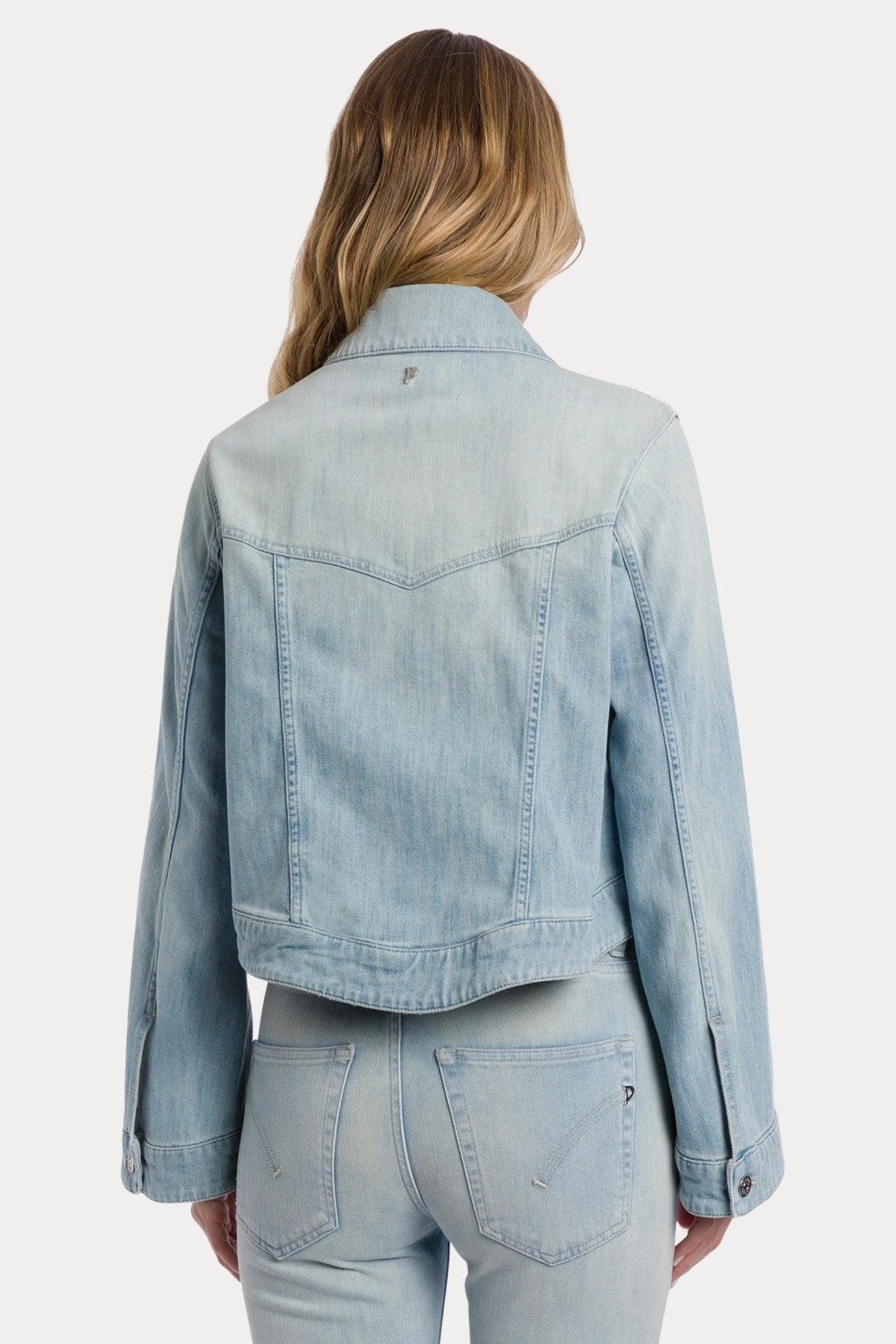Dondup Regular Fit Streç Crop Denim Ceket-Ceket-Libas