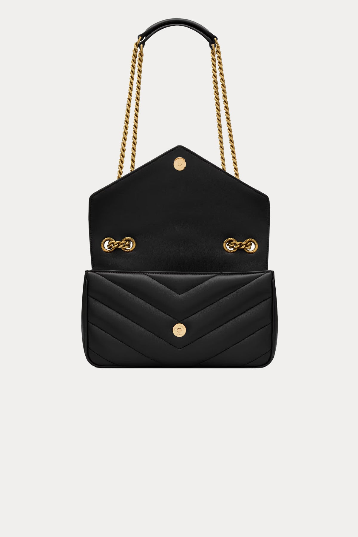 Saint Laurent Logolu Small Deri Omuz Çantası-Çanta-Libas