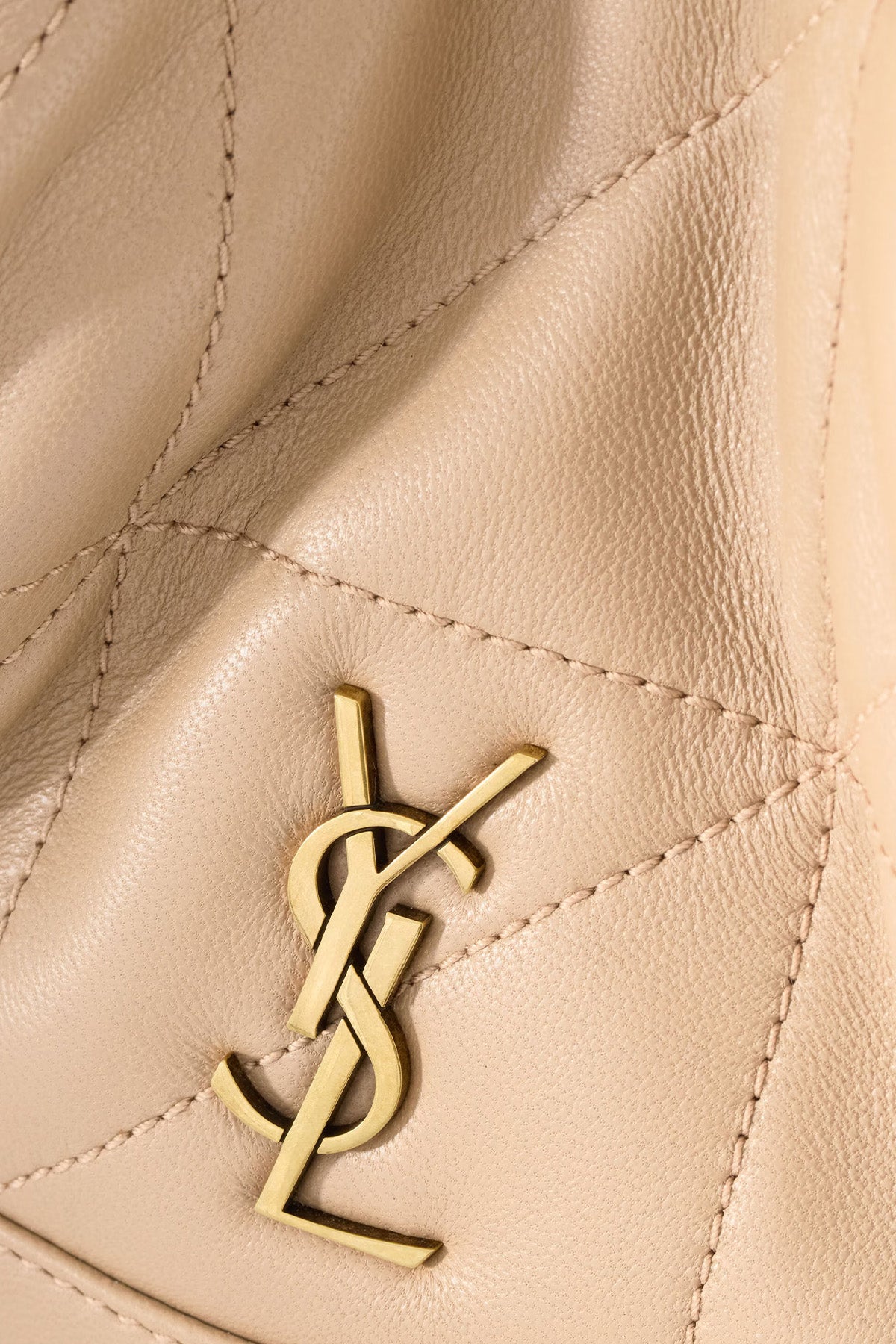 Saint Laurent Jamie Logolu Büzgülü Deri Mini Omuz Çantası-Çanta-Libas