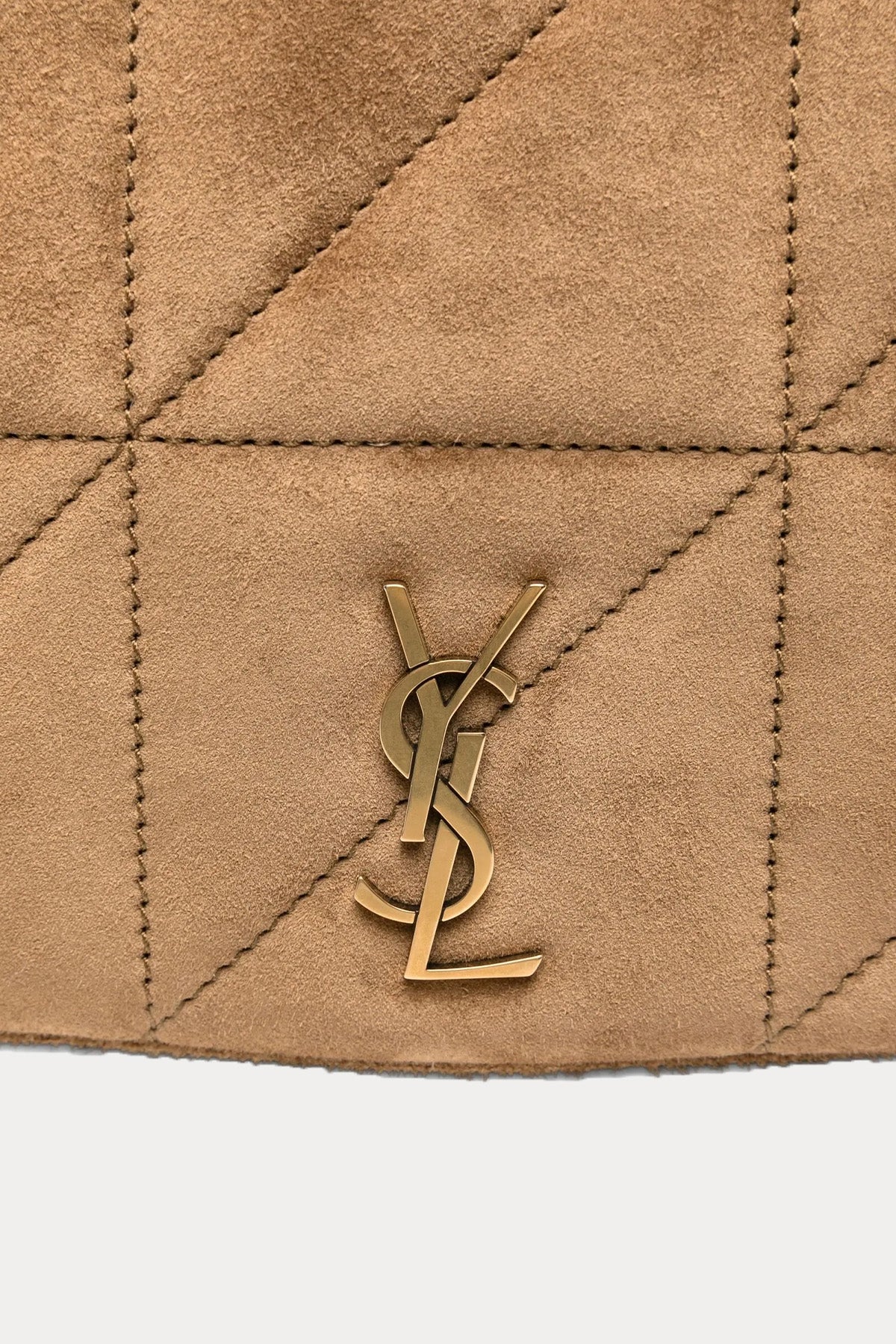 Saint Laurent Logolu Süet Small Omuz Çantası-Çanta-Libas