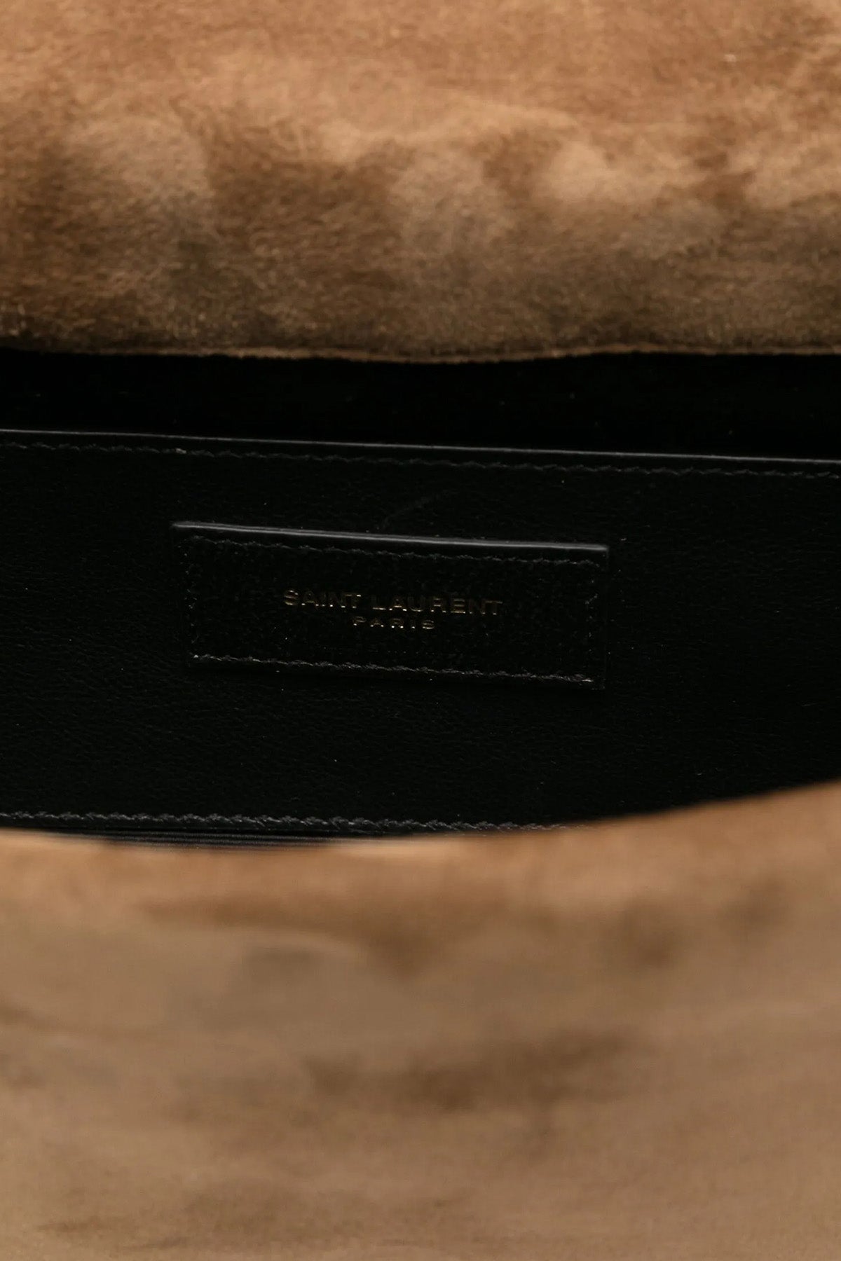 Saint Laurent Logolu Süet Small Omuz Çantası-Çanta-Libas