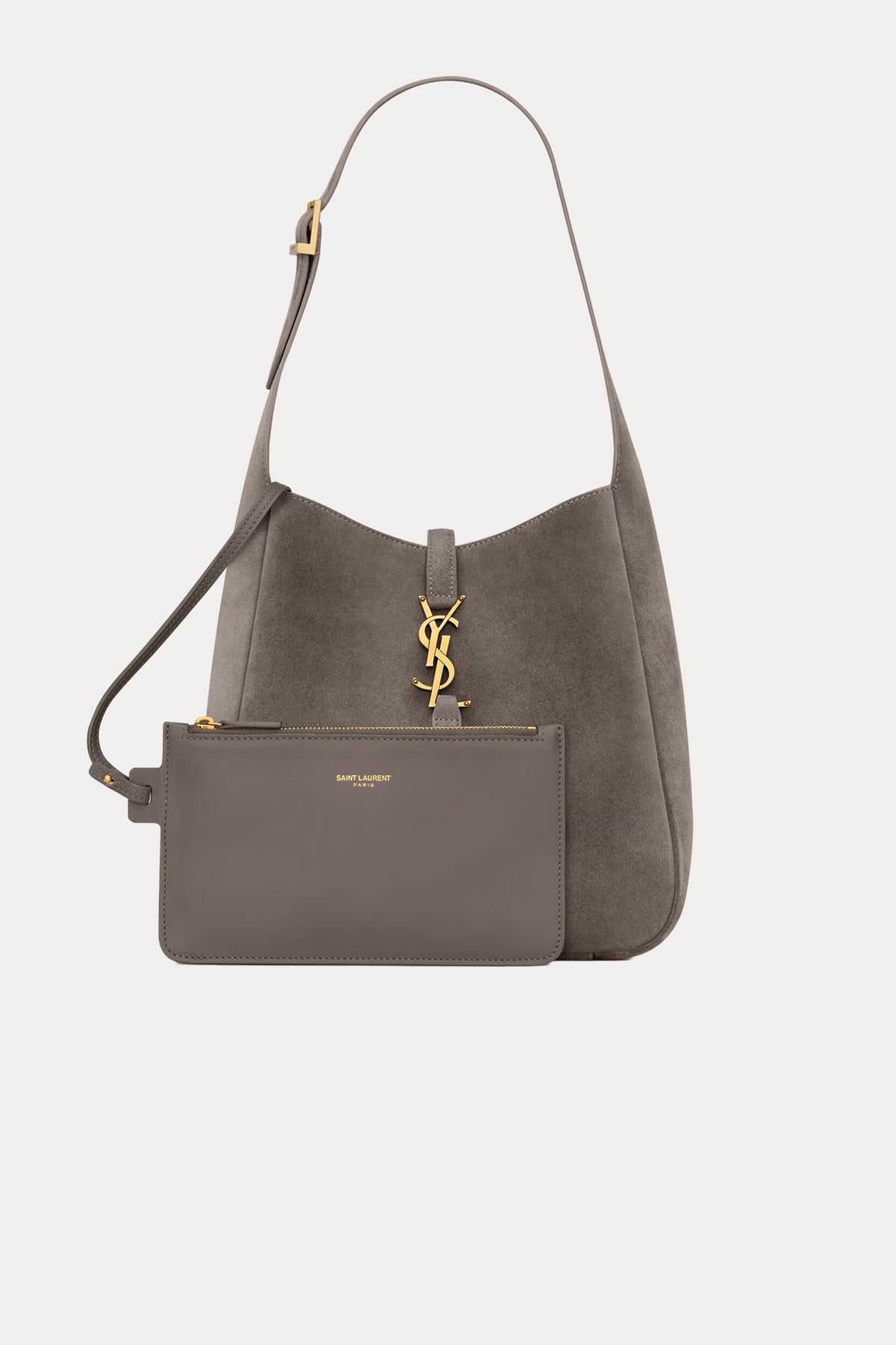Saint Laurent Medium Süet Omuz Çantası-Çanta-Libas