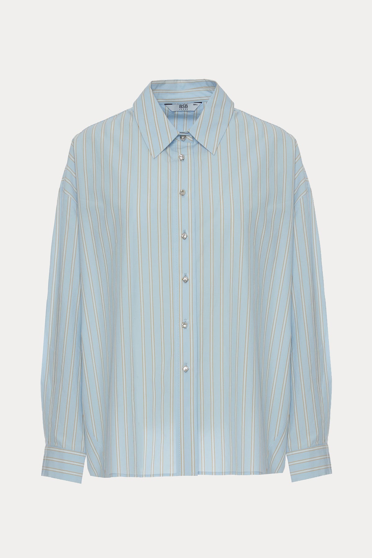 Bsb Relaxed Fit Çizgili Gömlek