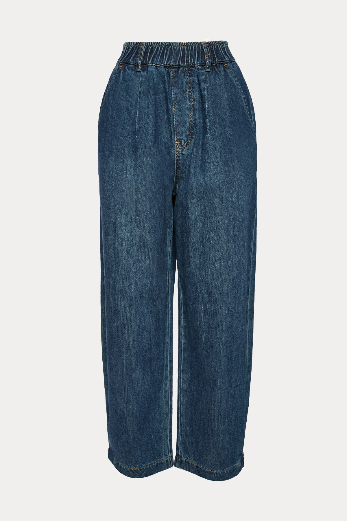 Bsb Relaxed Fit Beli Lastikli Jeans