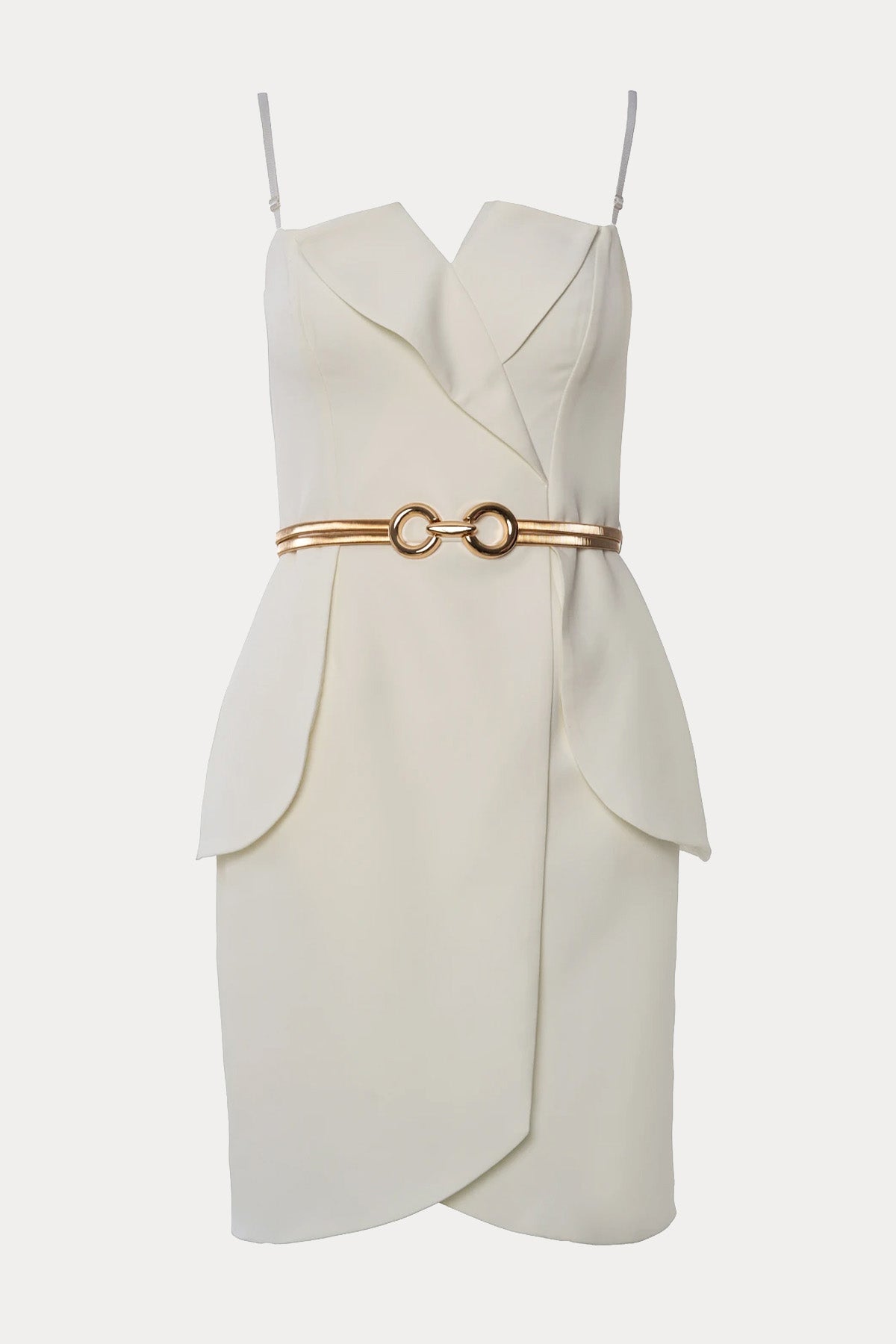 Bsb Slim Fit Kruvaze Streç Mini Elbise