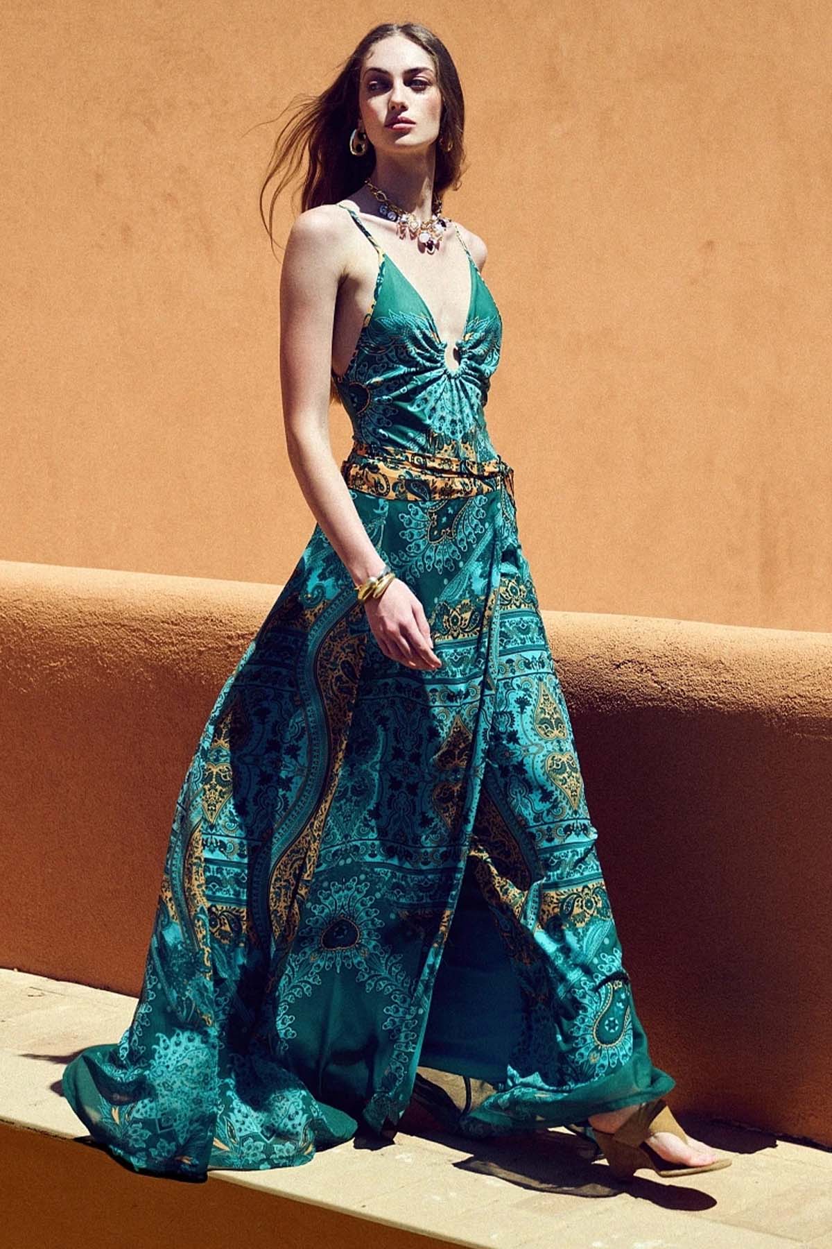 Bsb Regular Fit Kruvaze Maxi Etek