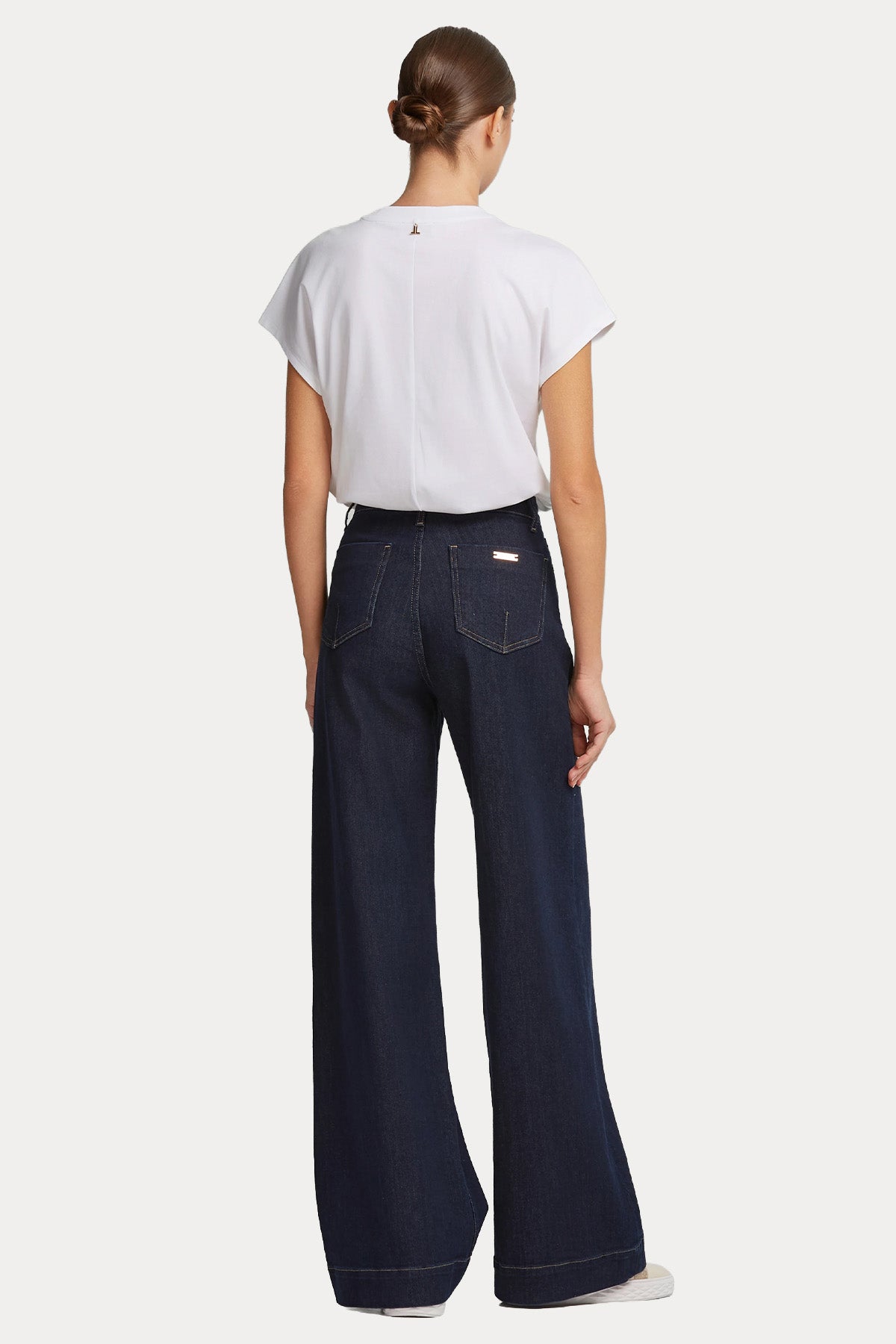 Lynne Straight Fit Fularlı Yüksek Bel Jeans-Jeans-Libas