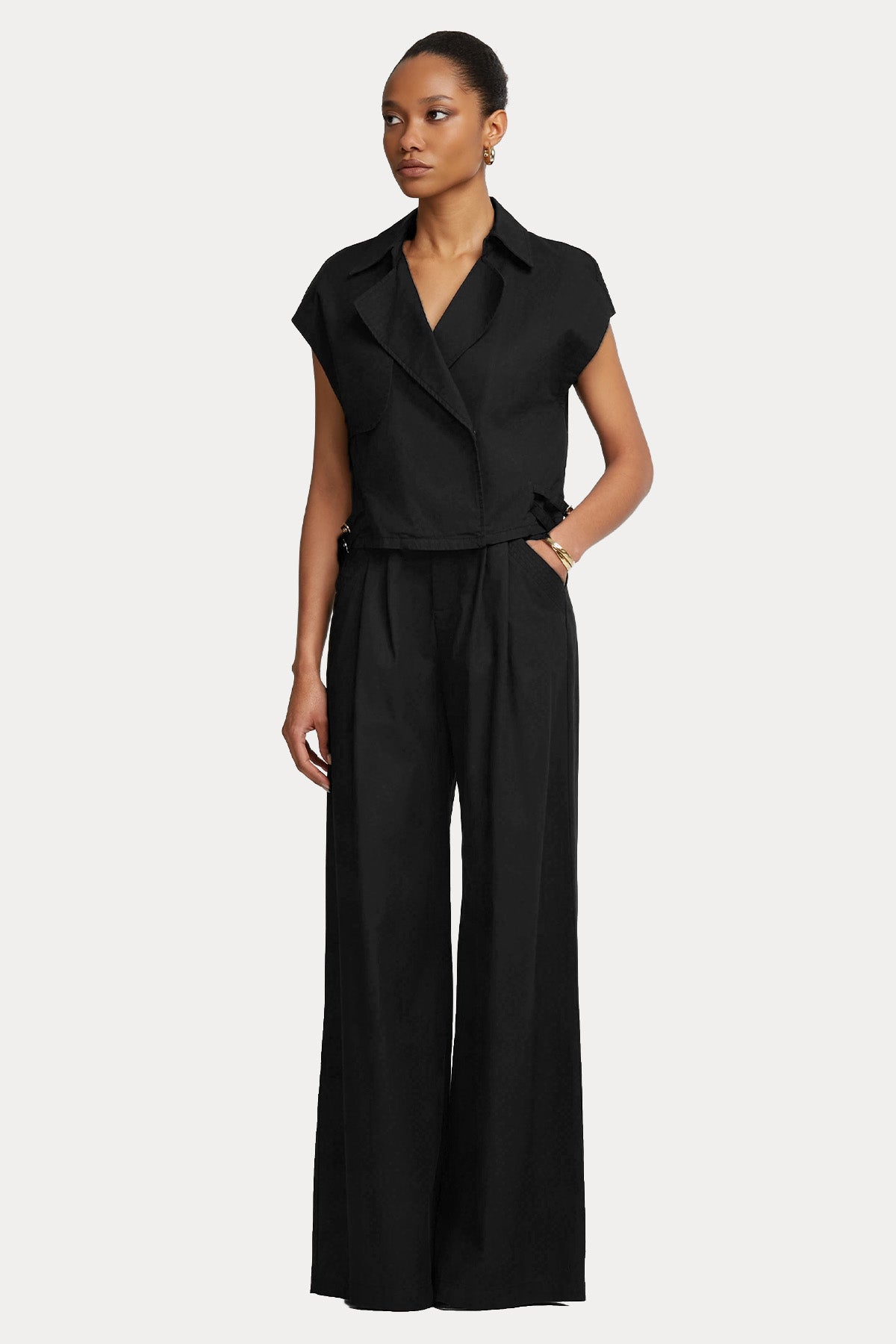 Lynne Relaxed Fit Kemerli Pantolon