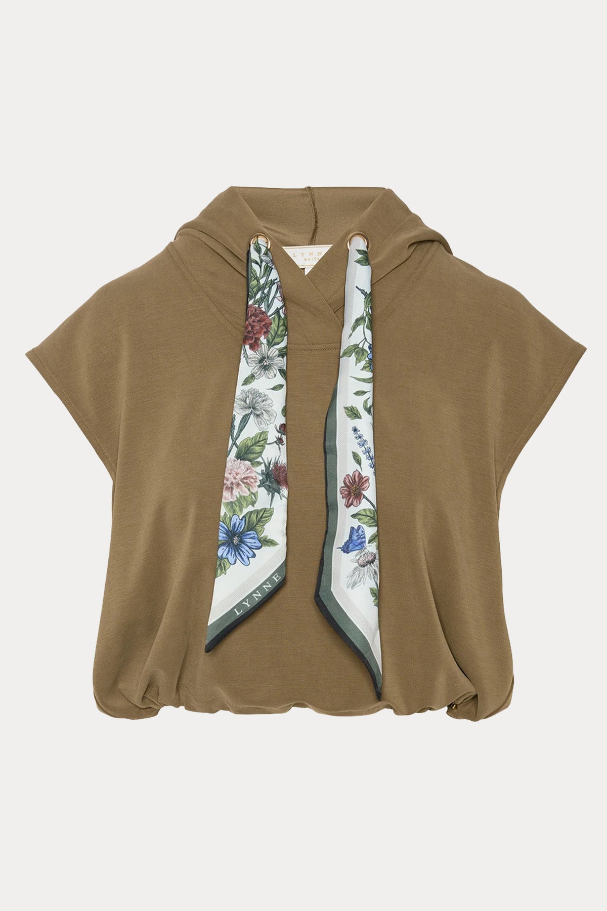 Lynne Relaxed Fit Kapüşonlu Streç Bluz