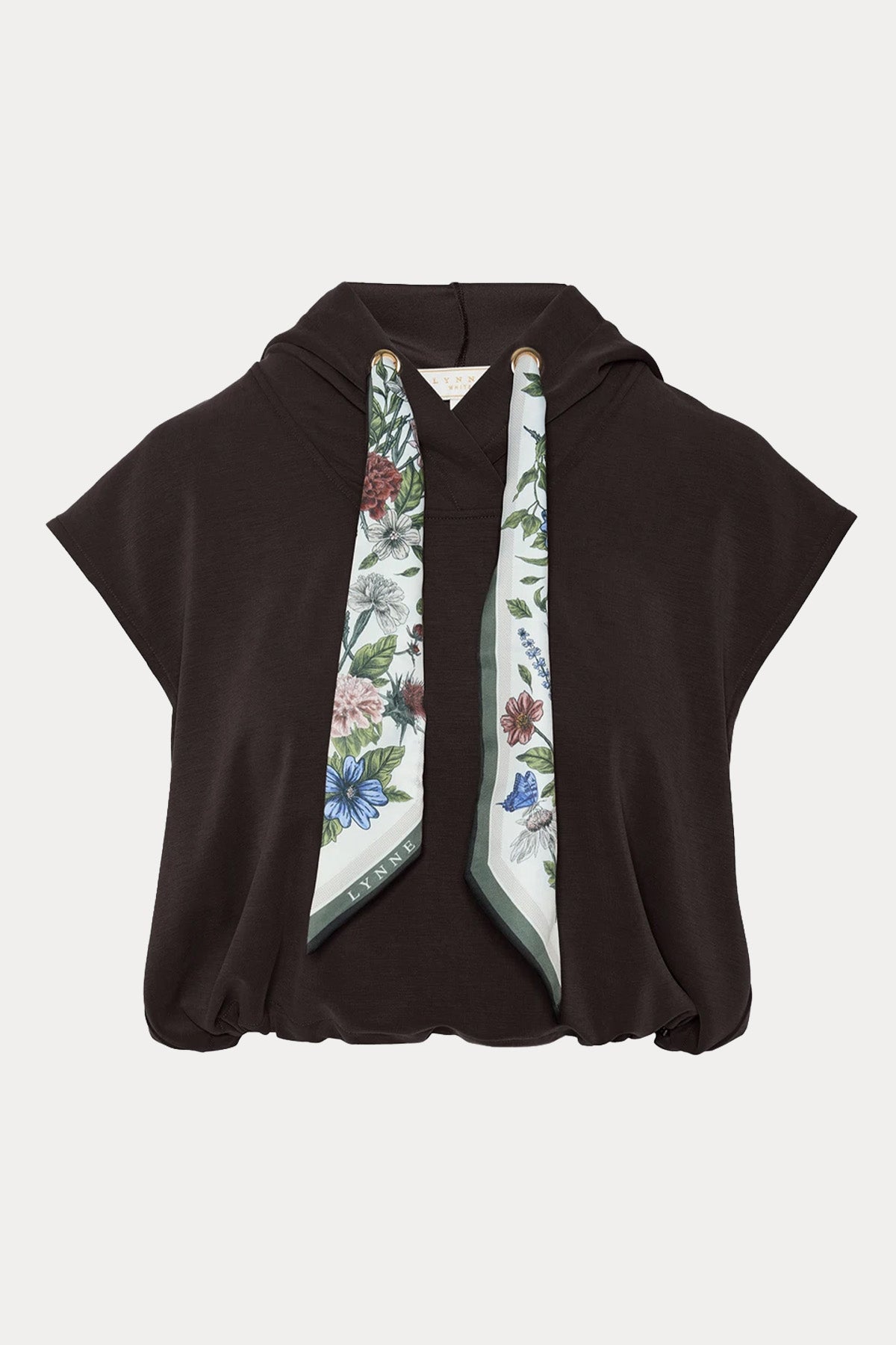 Lynne Relaxed Fit Kapüşonlu Streç Bluz