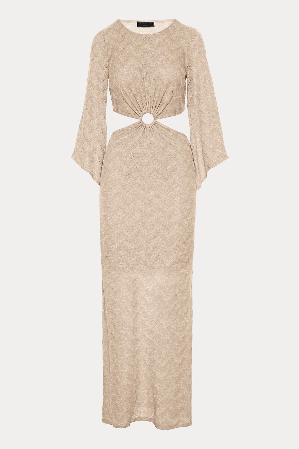 Lynne Regular Fit Bel Dekolteli Maxi Elbise