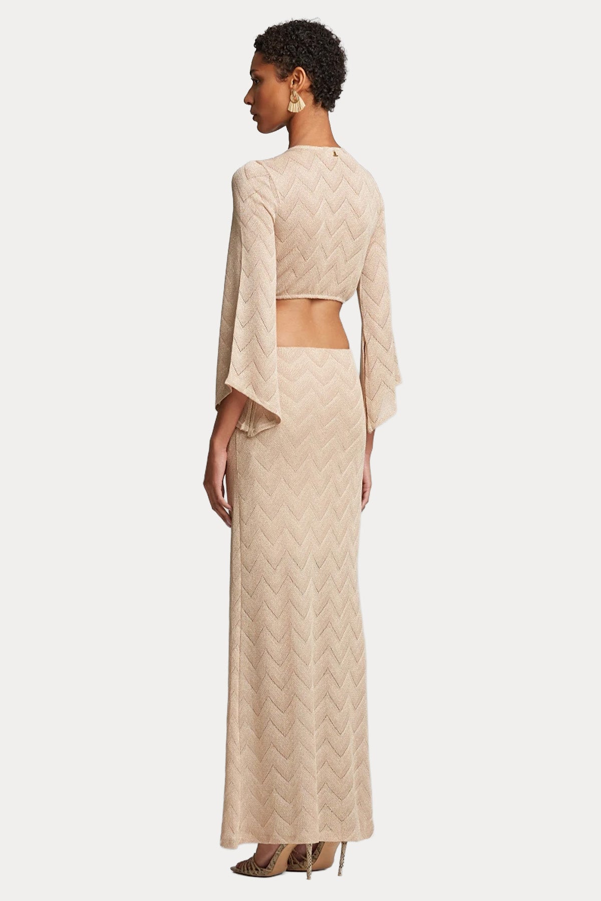 Lynne Regular Fit Bel Dekolteli Maxi Elbise