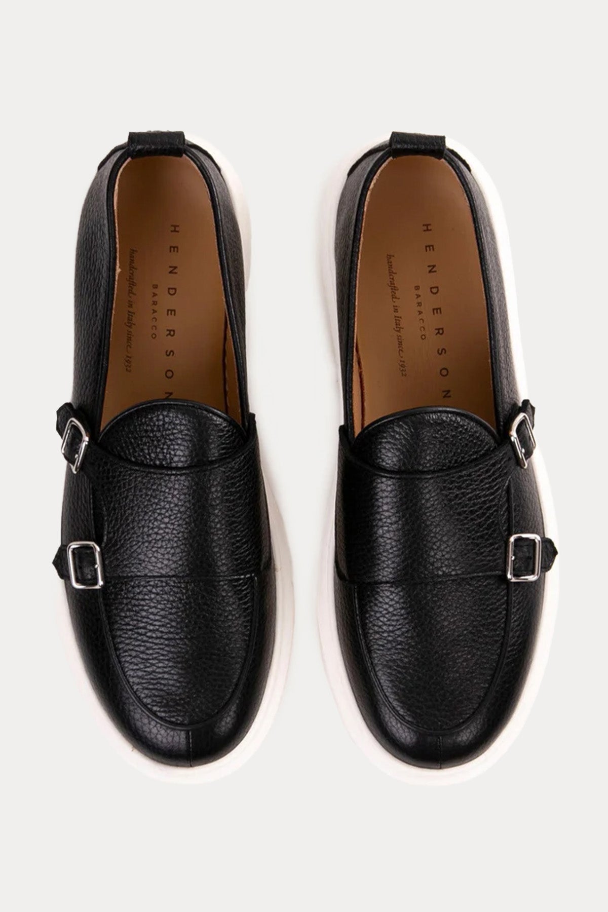 Henderson Tim Çift Tokalı Extralight Taban Deri Monk Loafer Ayakkabı