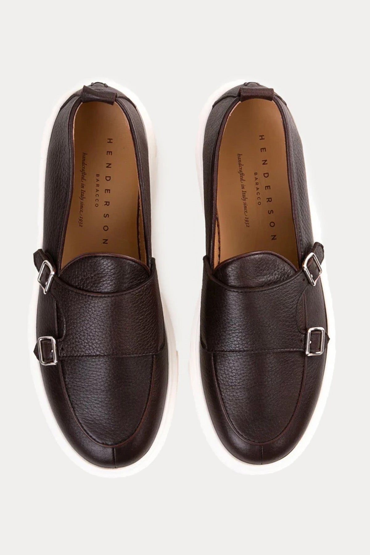 Henderson Tim Çift Tokalı Extralight Taban Deri Monk Loafer Ayakkabı