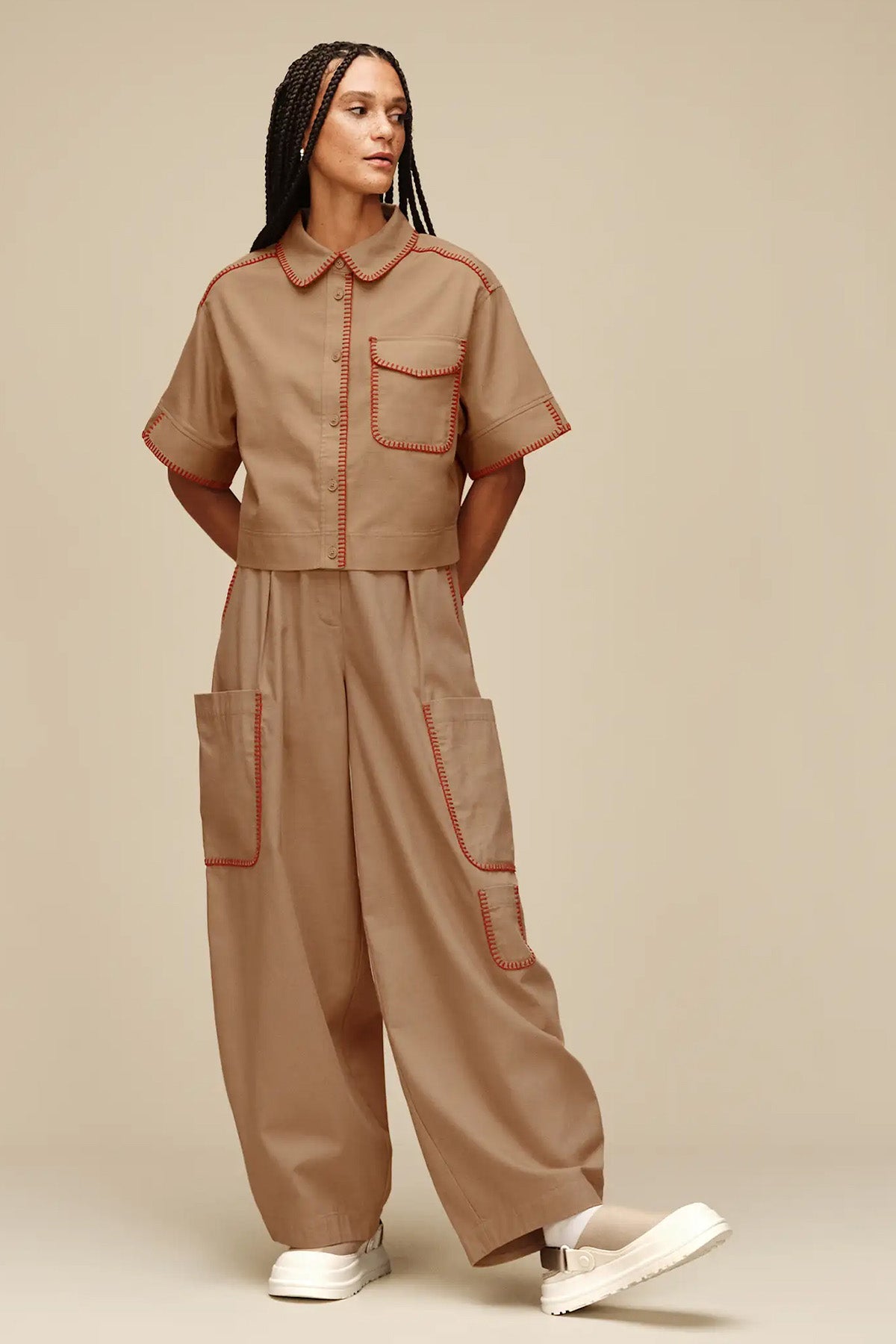 Ugg Mustard Seed GoldenGlow Cırt Cırt Bantlı Kanvas Sandalet