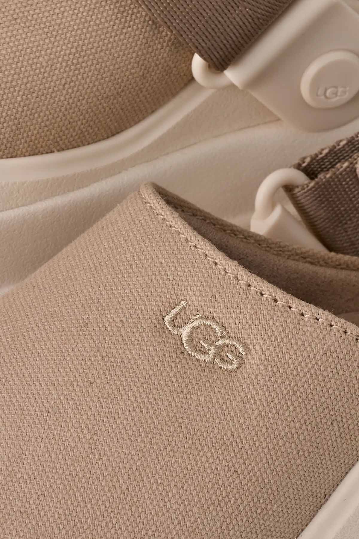 Ugg Mustard Seed GoldenGlow Cırt Cırt Bantlı Kanvas Sandalet