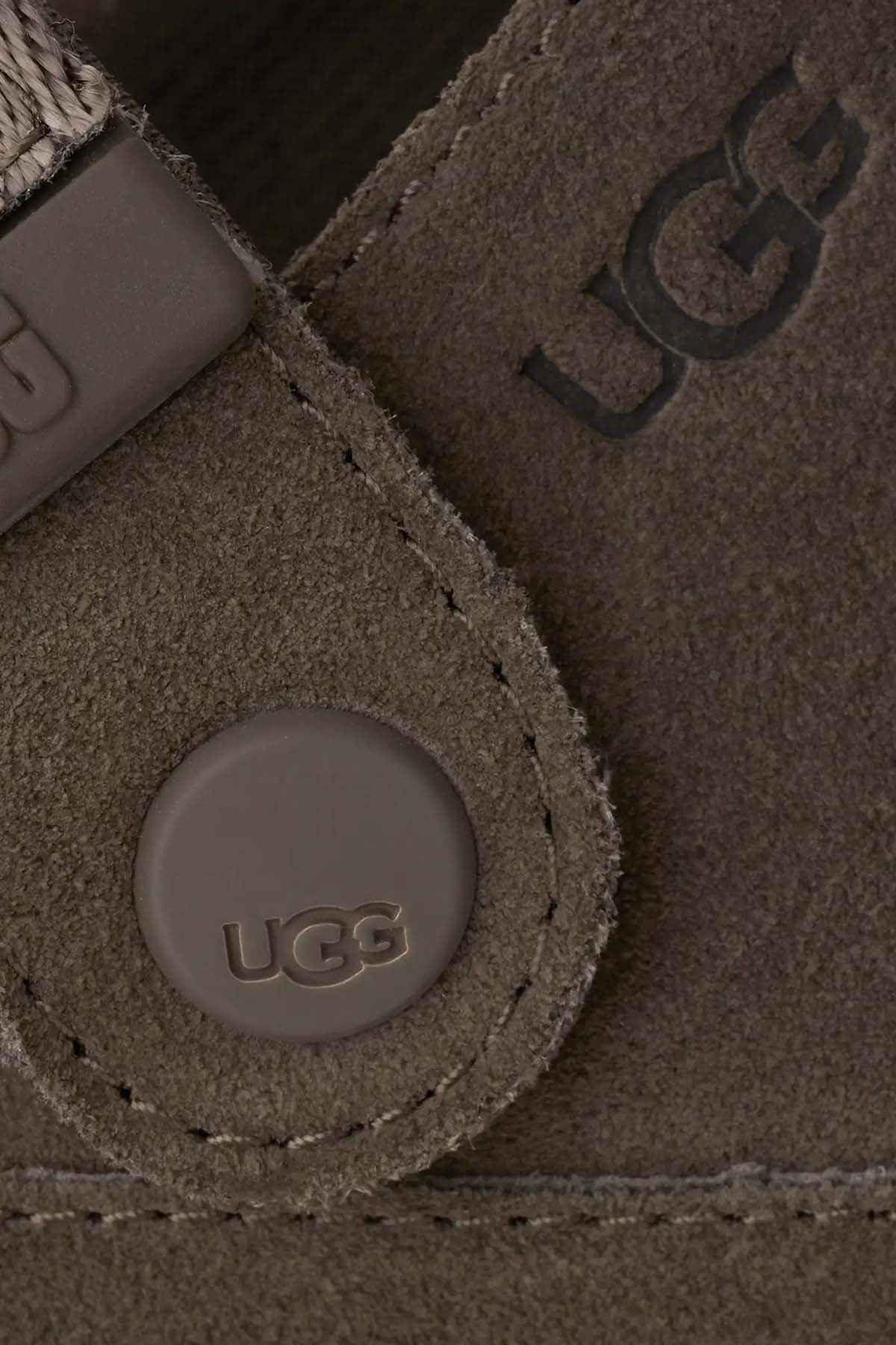 Ugg Dense Smoke Goldenstar Clog Süet Sandalet