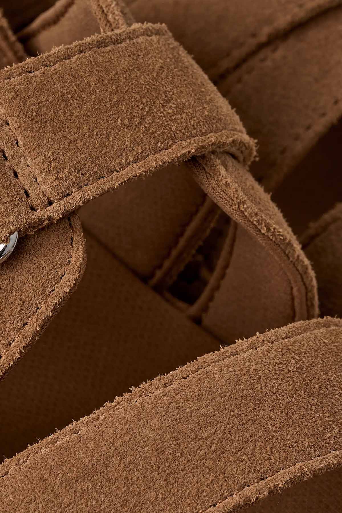 Ugg Chestnut Goldenstar Gleam Süet Sandalet