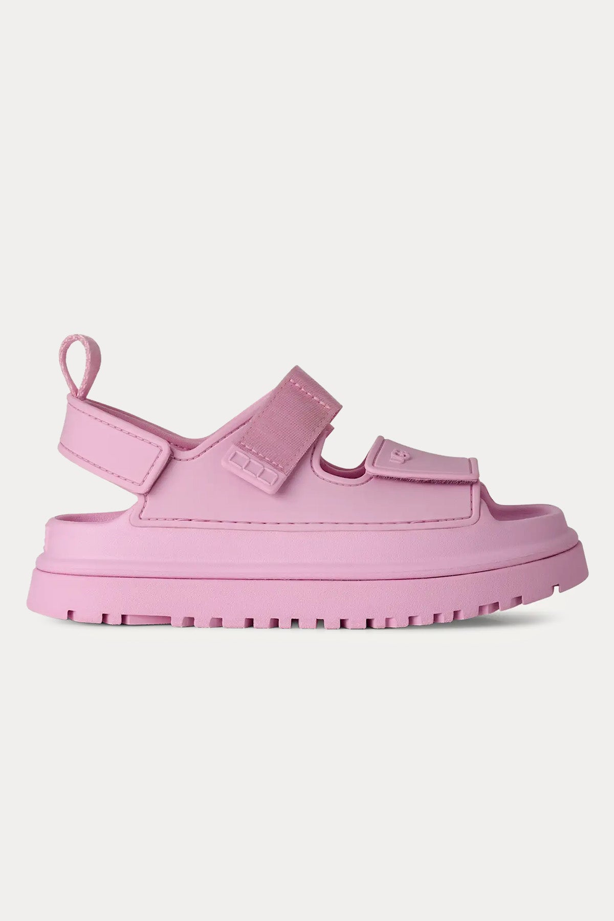 Ugg Kids Kız Çocuk Pink Diamond GoldenGlow Cırt Cırt Bantlı Sandalet