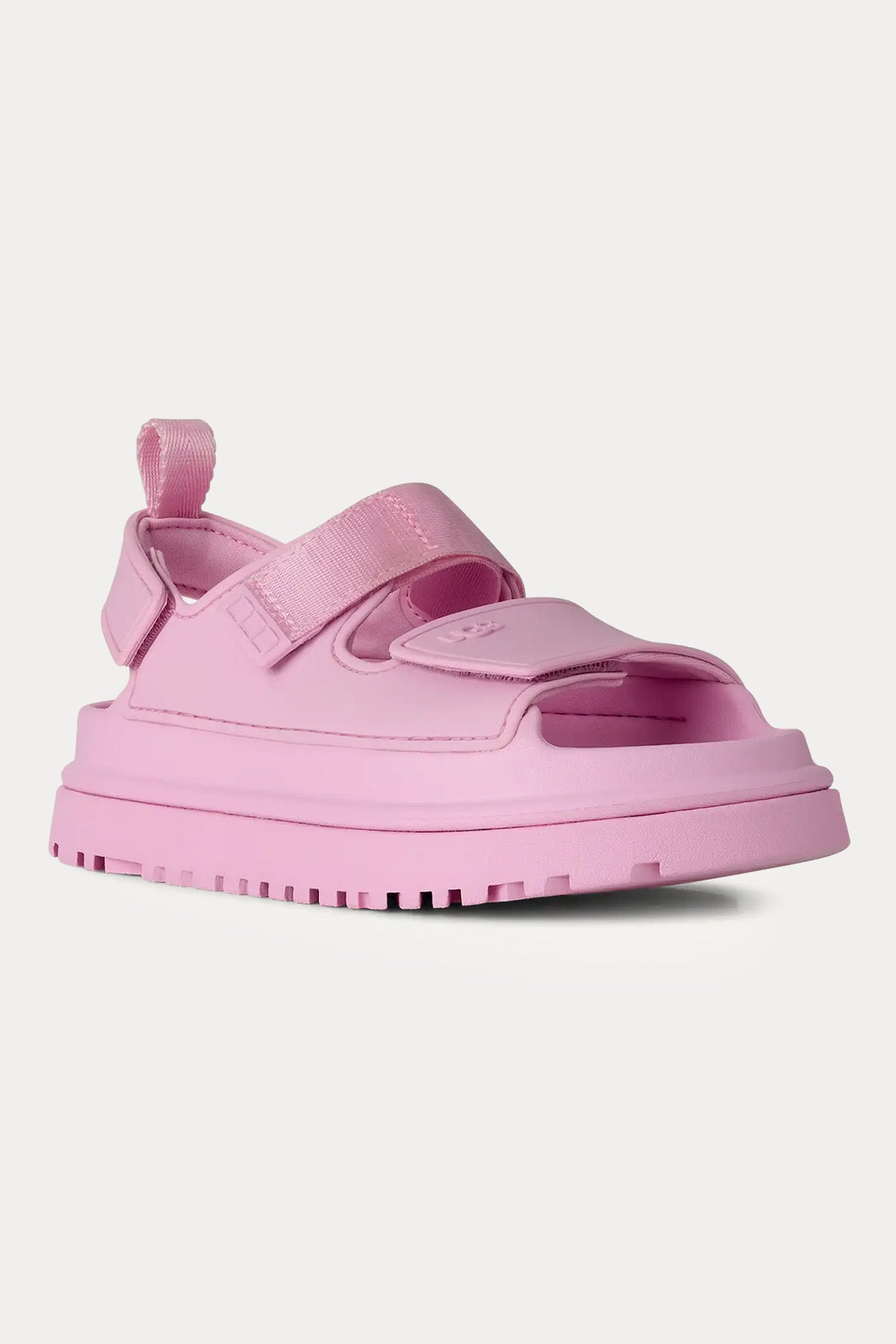 Ugg Kids Kız Çocuk Pink Diamond GoldenGlow Cırt Cırt Bantlı Sandalet