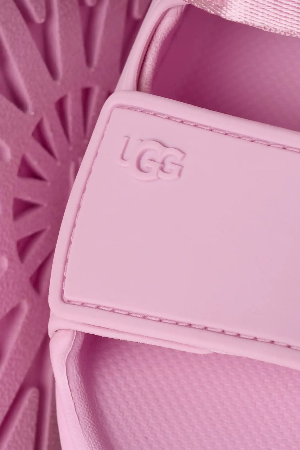 Ugg Kids Kız Çocuk Pink Diamond GoldenGlow Cırt Cırt Bantlı Sandalet