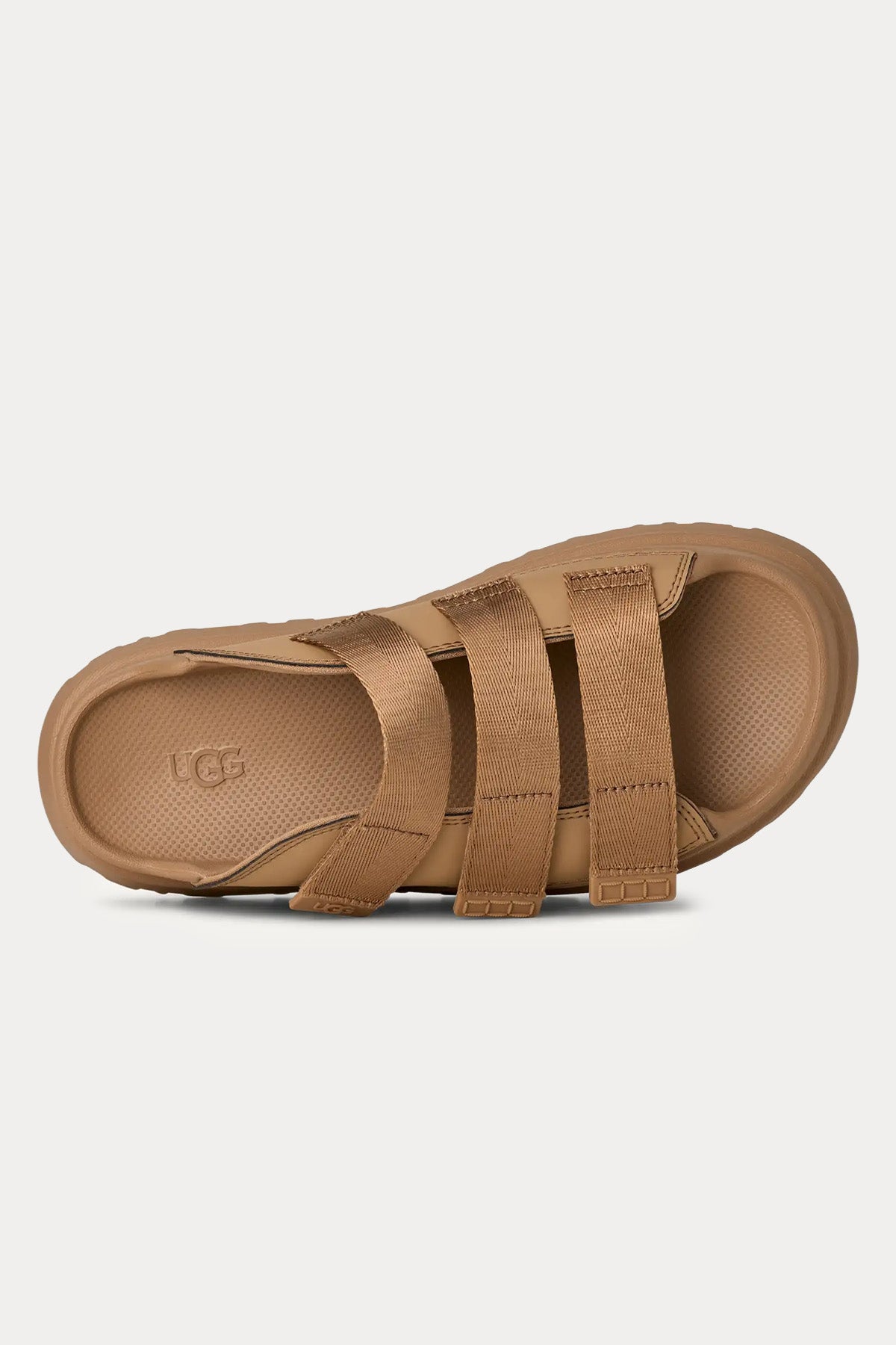 Ugg Dark Sand GoldenGlow Cırt Cırt Bantlı Terlik-Terlik-Libas