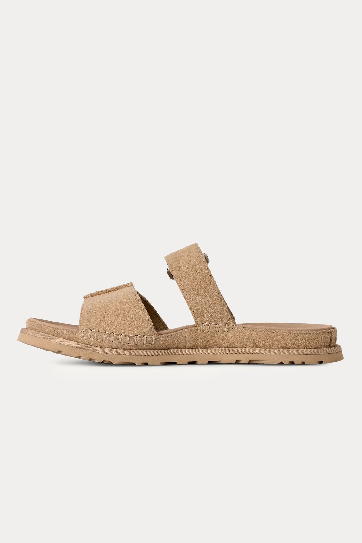 Ugg Mustard Seed GoldenGaze Cırt Cırt Bantlı Süet Terlik-Terlik-Libas