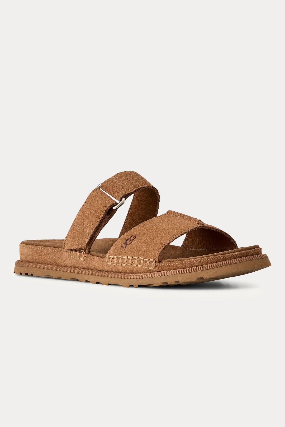 Ugg Chestnut GoldenGaze Cırt Cırt Bantlı Süet Terlik