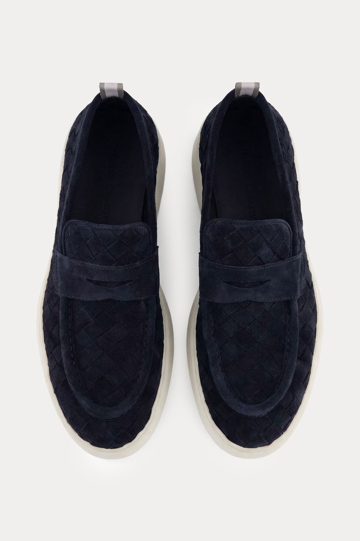 Officine Creative Frame Extralight Taban Örgü Süet Loafer Ayakkabı
