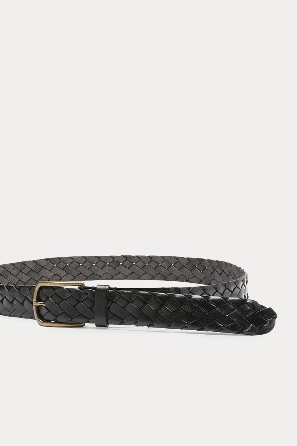 Officine Creative Strip Örgü Deri Kemer