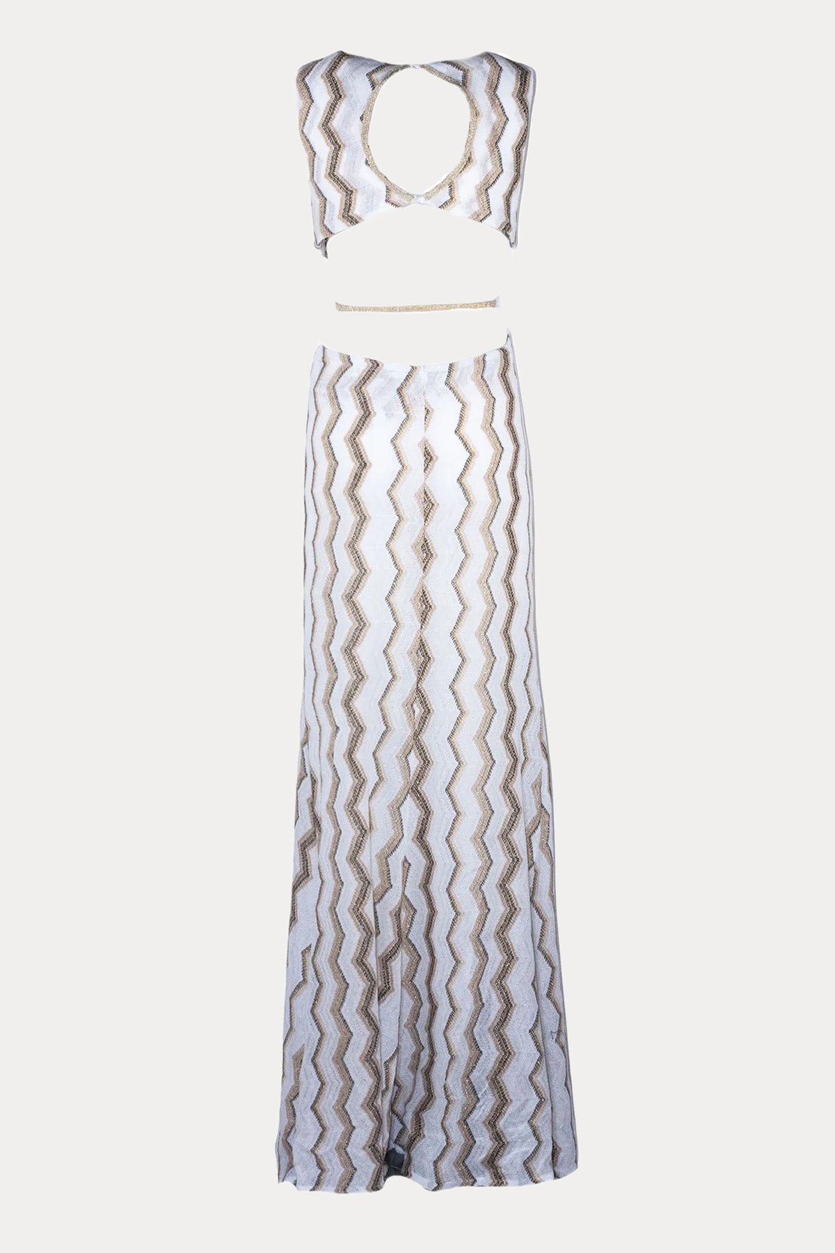Pho Firenze Slim Fit Belden Oturtmalı Örgü Maxi Elbise-Elbise-Libas