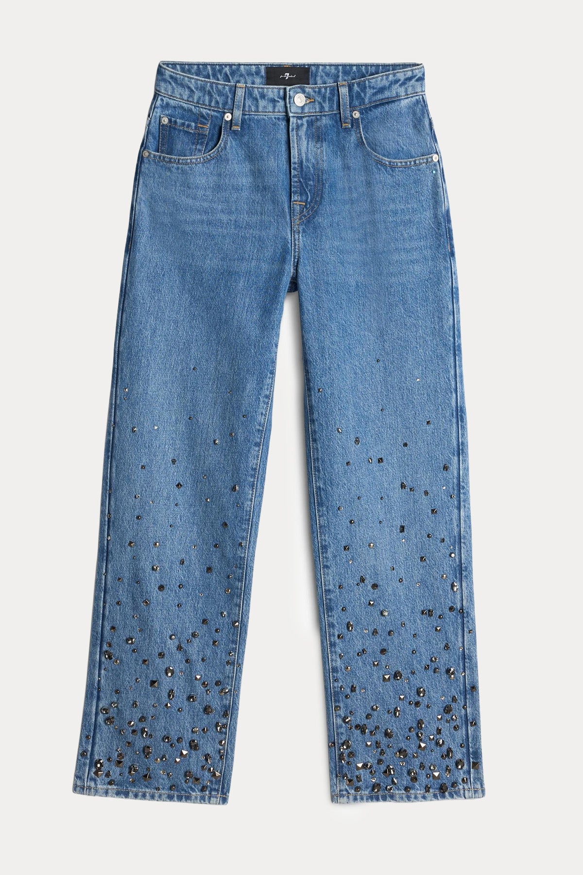 7 For All Mankind Straight Fit Yıkamalı Jeans