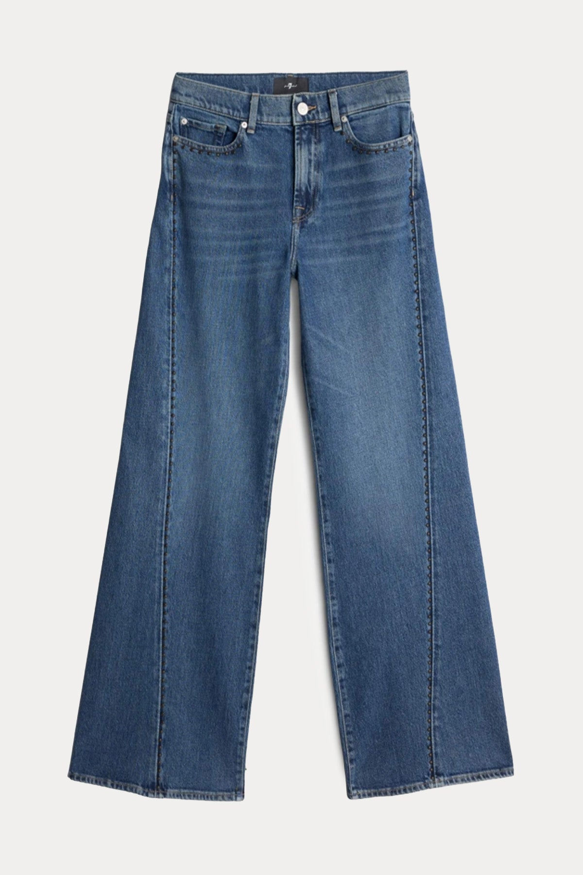 7 For All Mankind Relaxed Fit Geniş Paça Yıkamalı Jeans