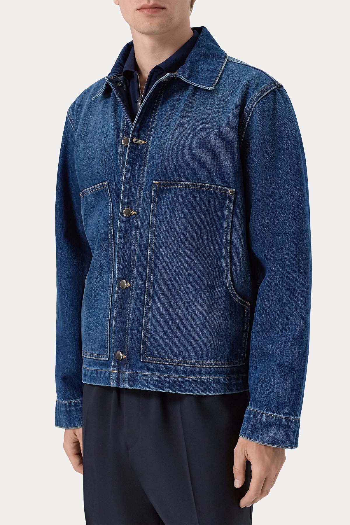 7 For All Mankind Relaxed Fit Denim Ceket