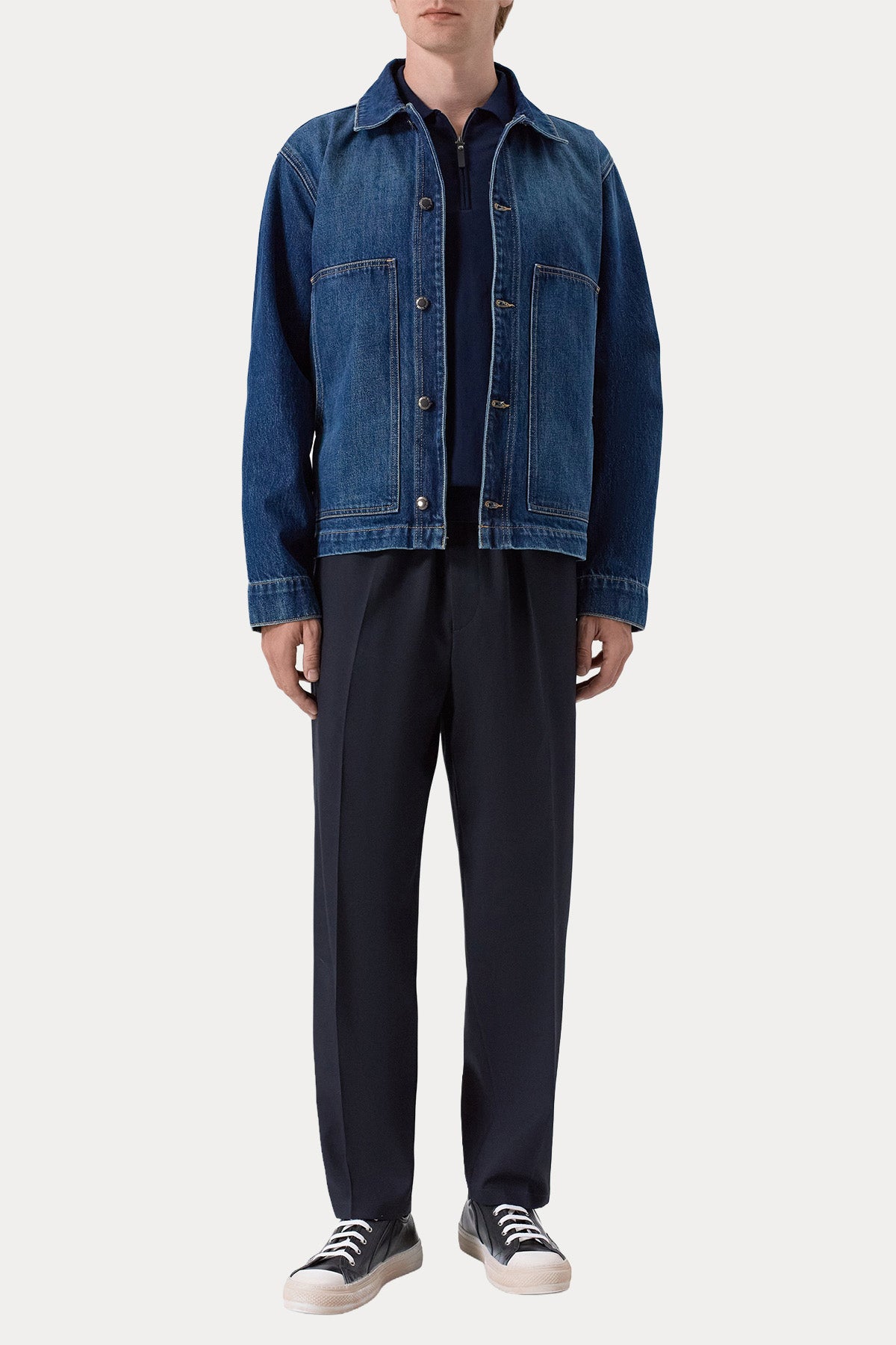 7 For All Mankind Relaxed Fit Denim Ceket-Ceket-Libas