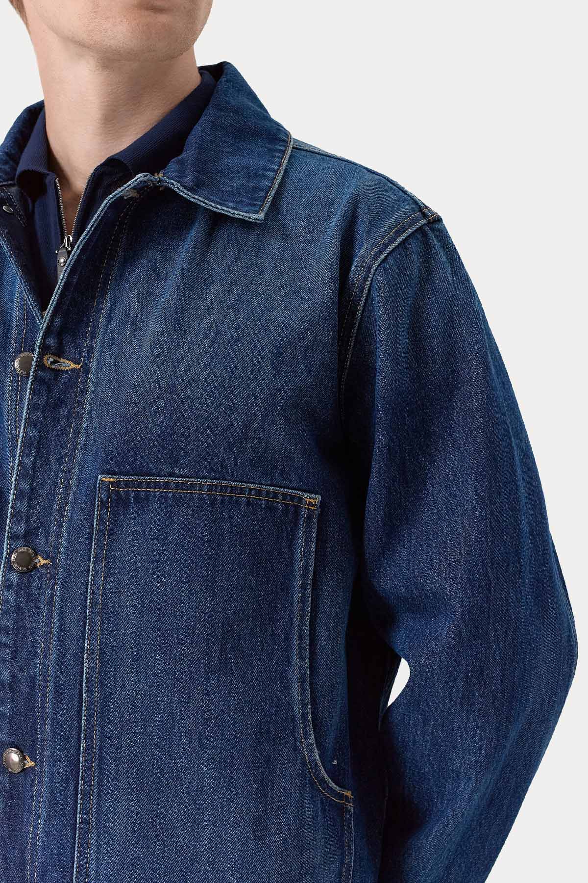 7 For All Mankind Relaxed Fit Denim Ceket-Ceket-Libas