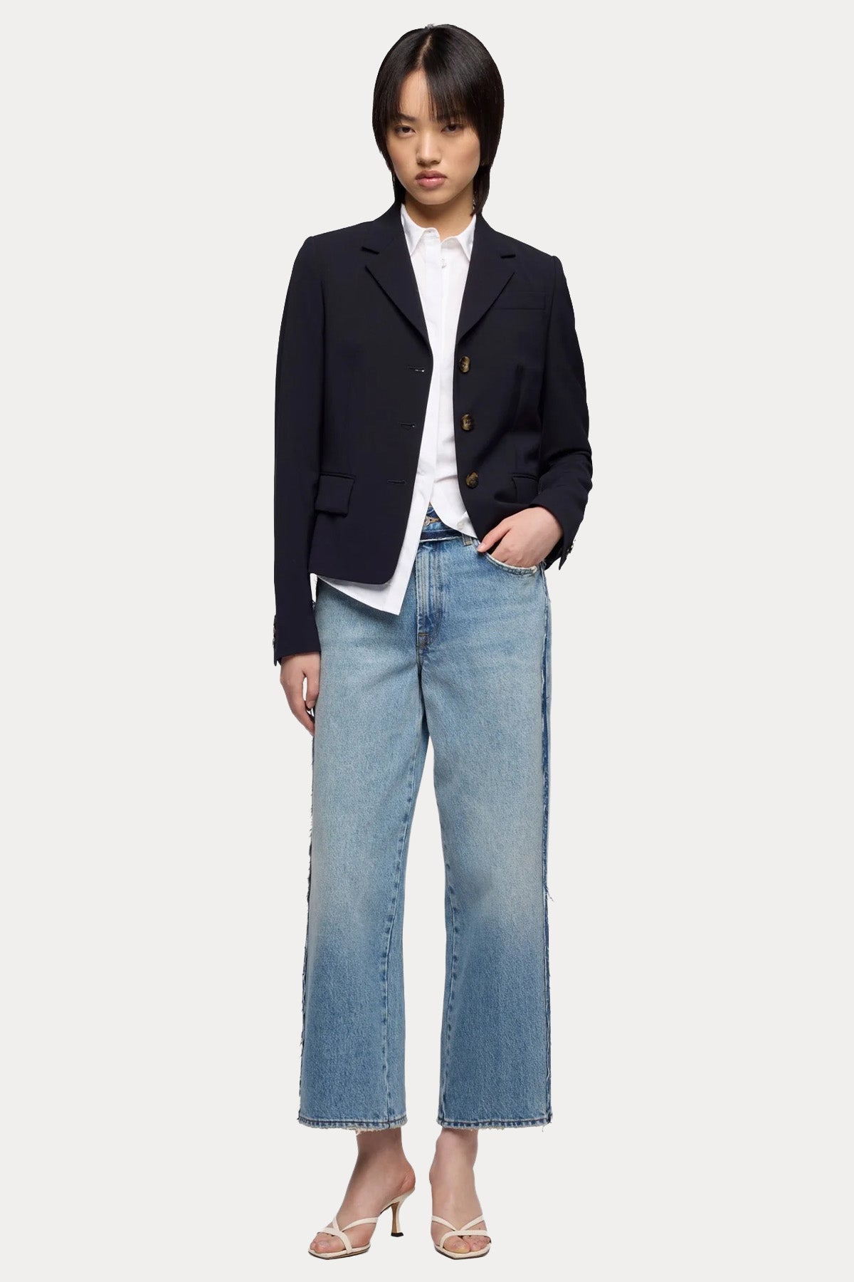 7 For All Mankind Straight Ankle Fit Yıkamalı Jeans