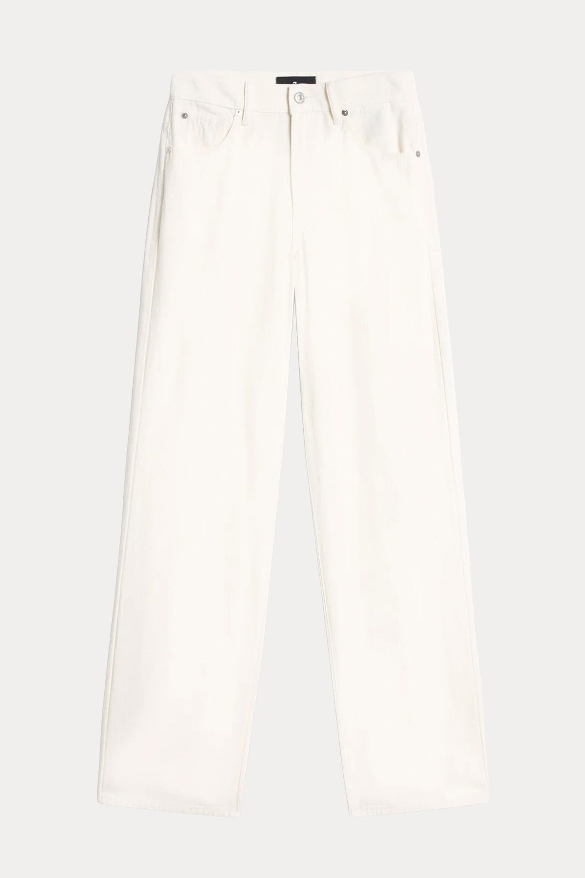 7 For All Mankind Straight Fit Keten Yüksek Bel Jeans