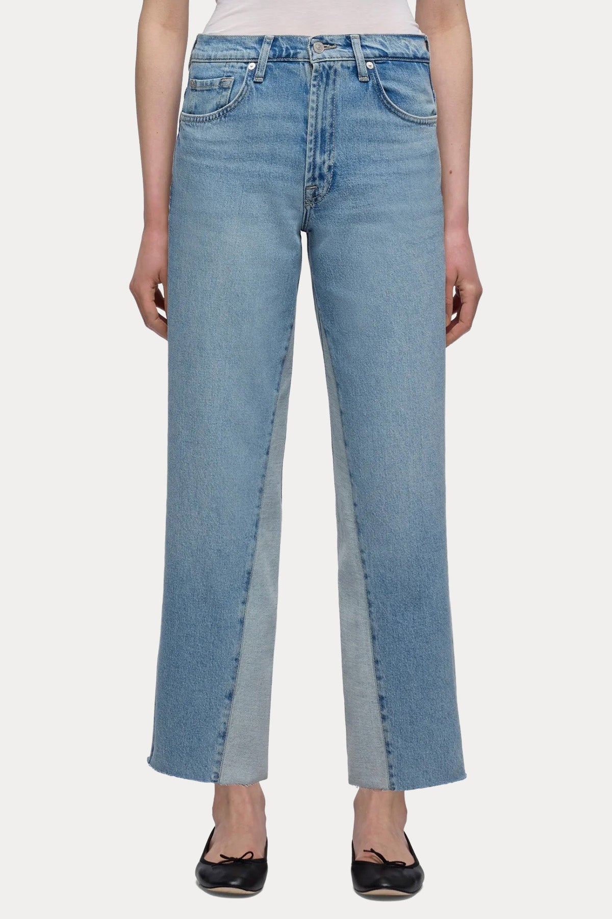 7 For All Mankind Straight Fit Yıkamalı Jeans