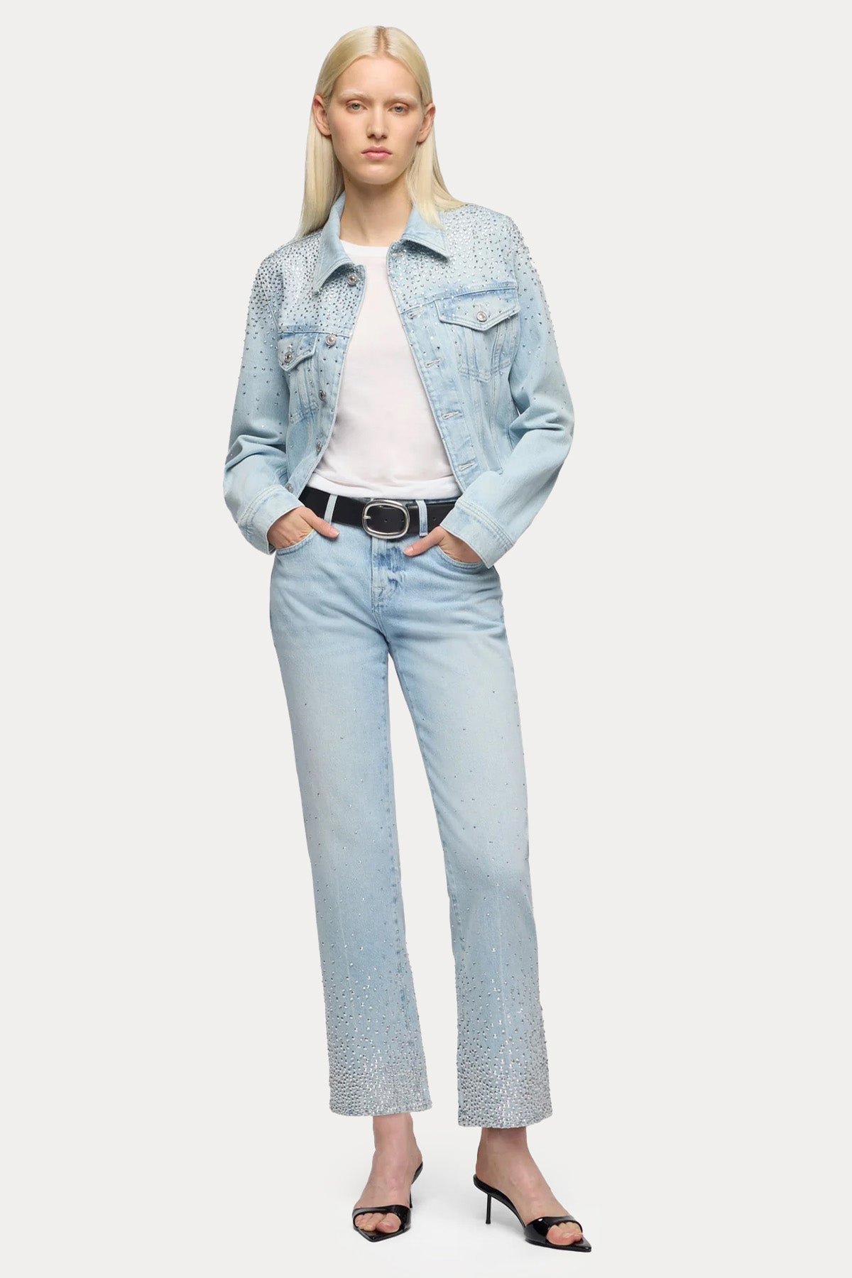 7 For All Mankind Straight Ankle Fit Troklu Yıkamalı Jeans
