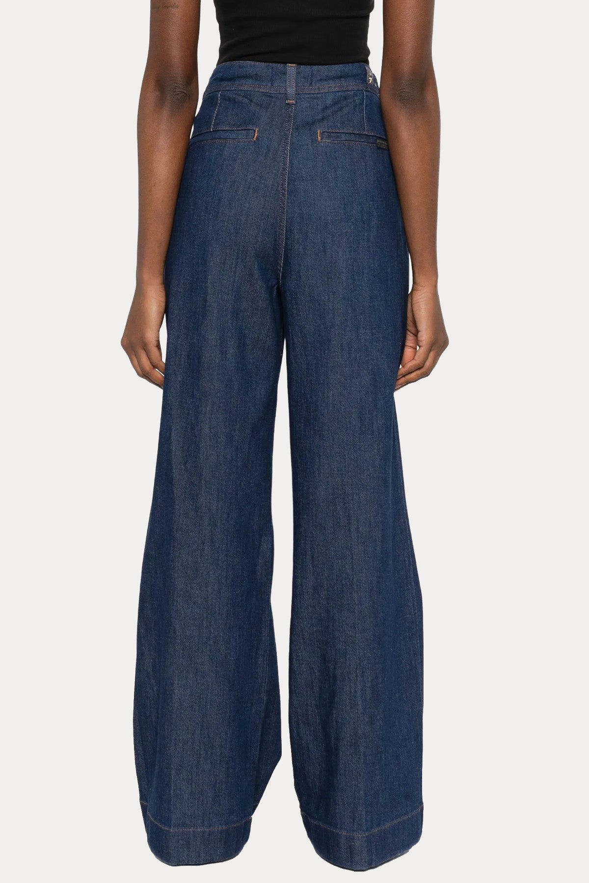 7 For All Mankind Geniş Kesim Tek Pile Geniş Paçalı Jeans-Jeans-Libas