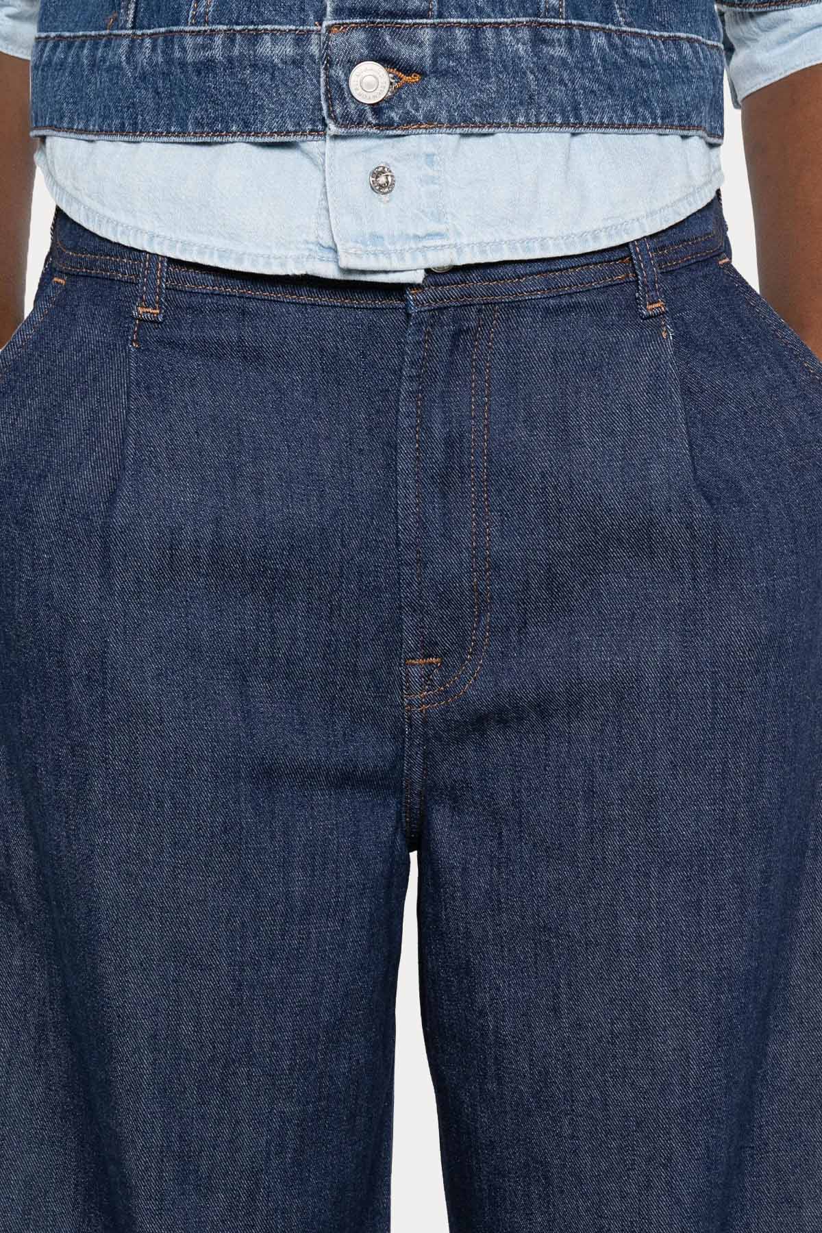 7 For All Mankind Geniş Kesim Tek Pile Geniş Paçalı Jeans-Jeans-Libas