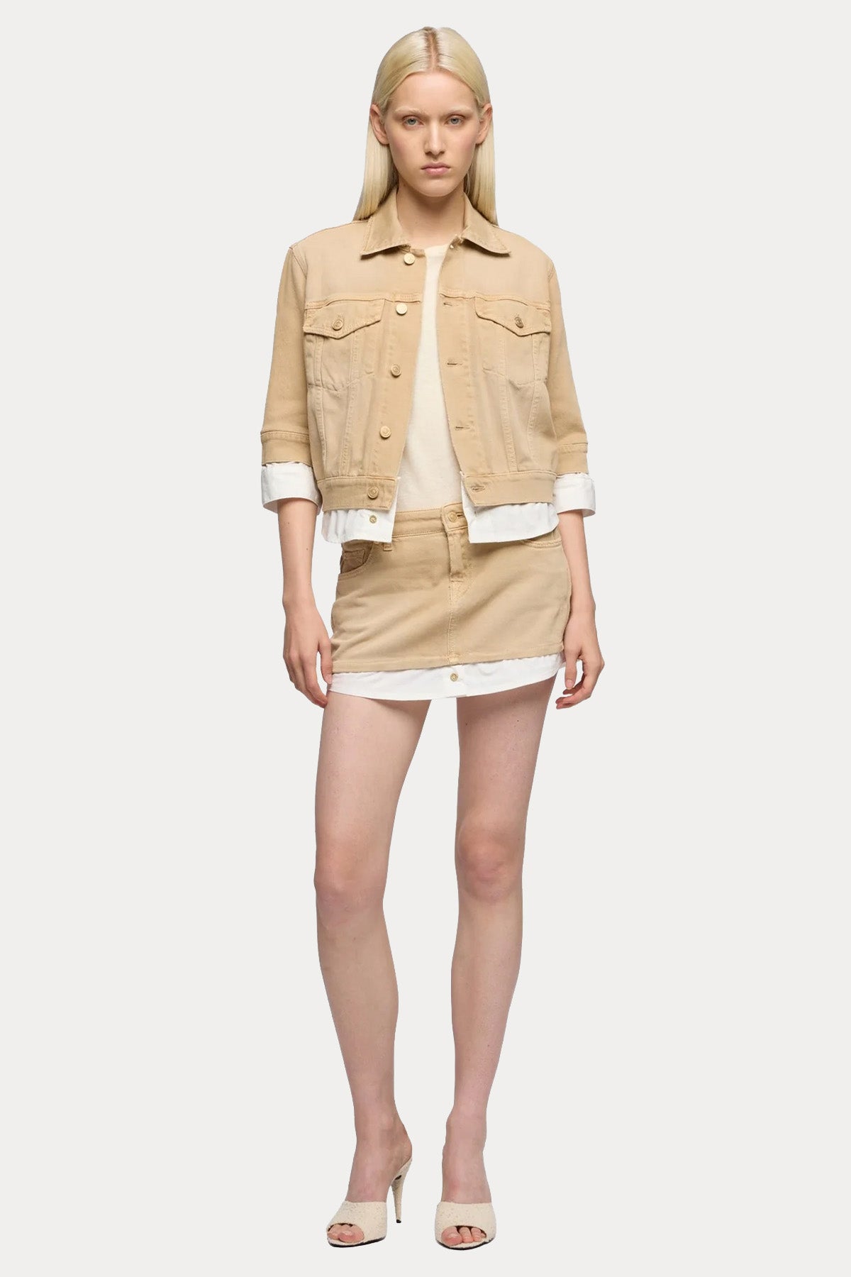 7 For All Mankind Denim Mini Etek