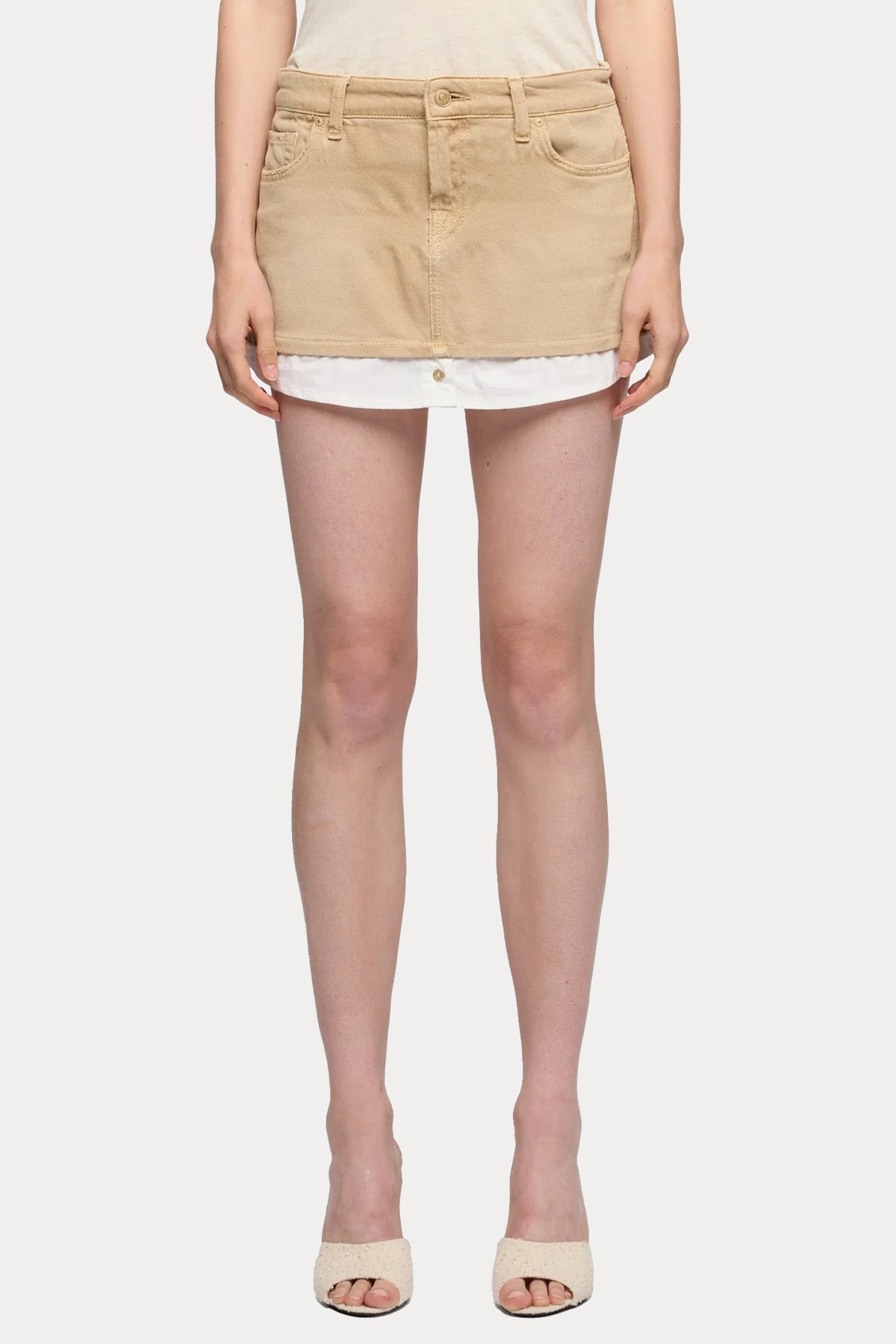7 For All Mankind Denim Mini Etek-Etek-Libas