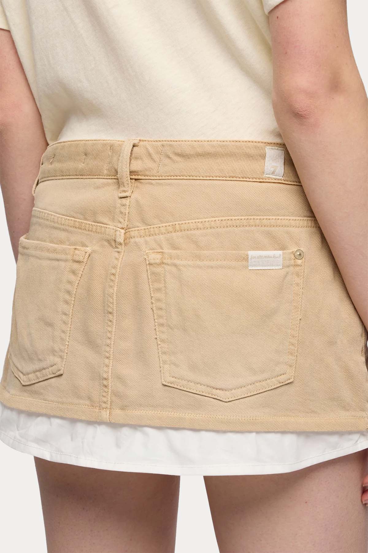 7 For All Mankind Denim Mini Etek-Etek-Libas