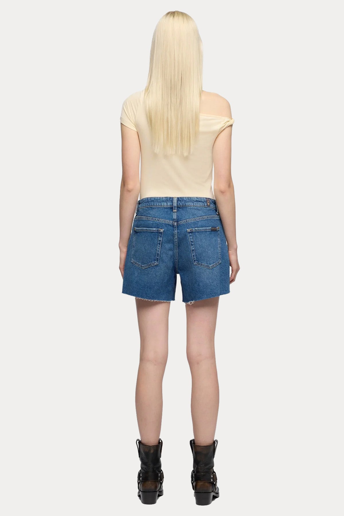 7 For All Mankind Regular Fit Denim Şort-Şort-Libas