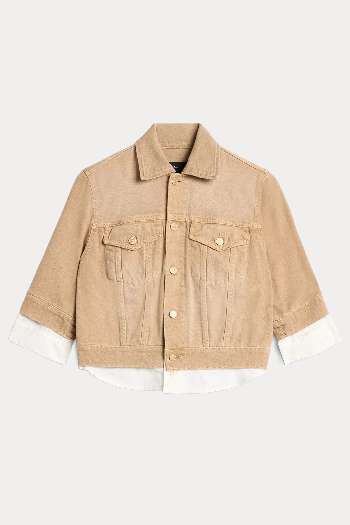 7 For All Mankind Boxy Fit Denim Ceket