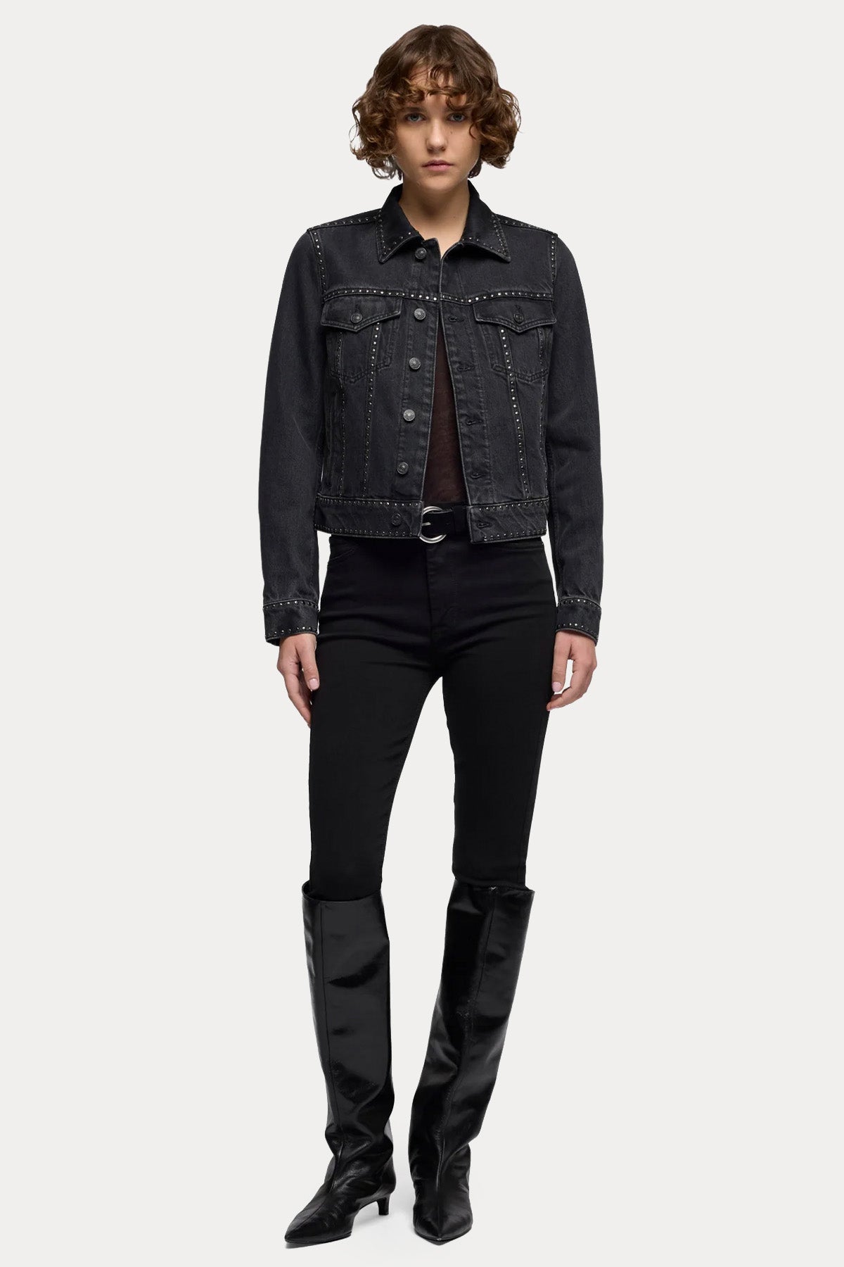 7 For All Mankind Relaxed Fit Troklu Denim Ceket